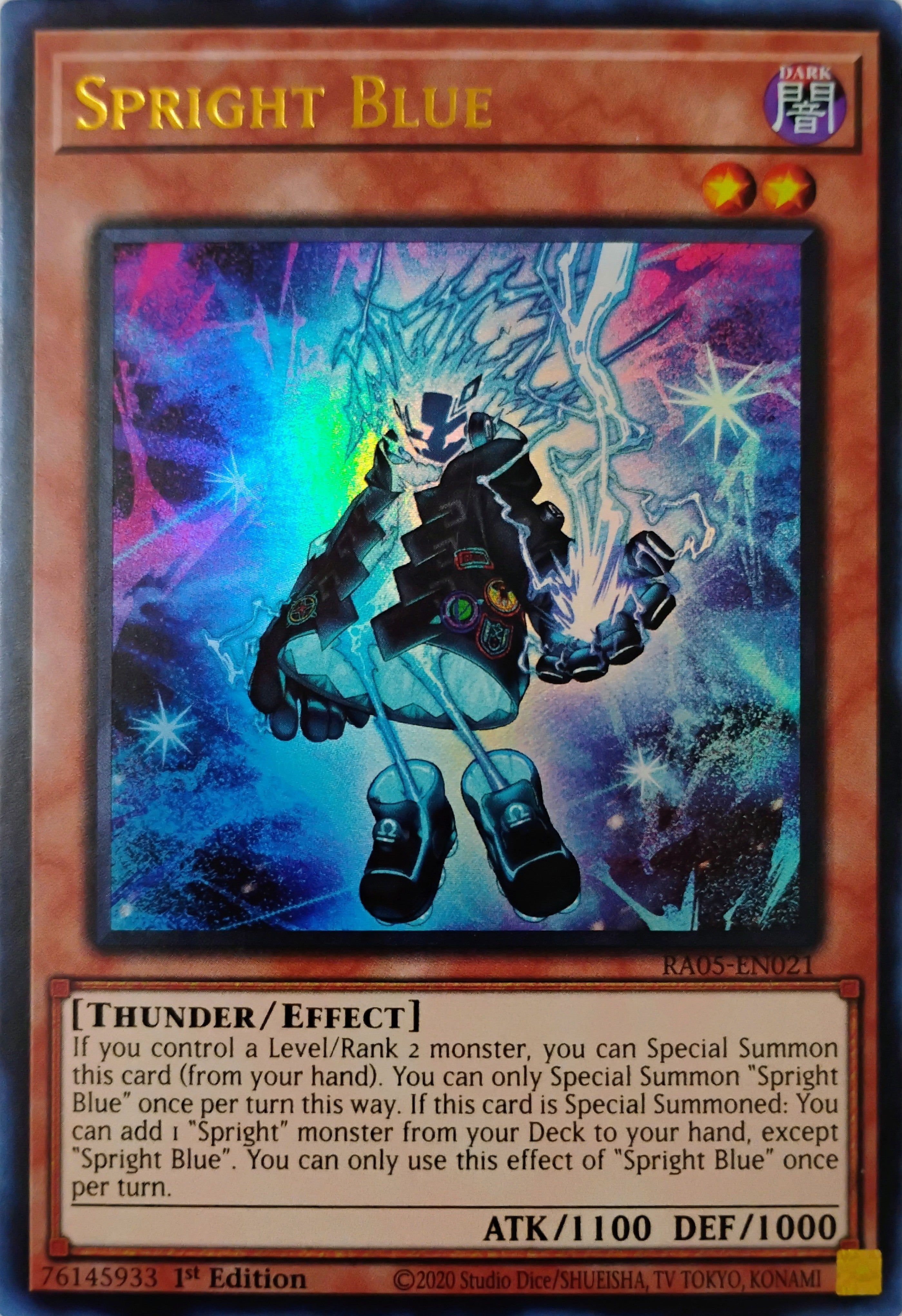Yugioh! Spright Blue Ra05-en021 Ultra Rare