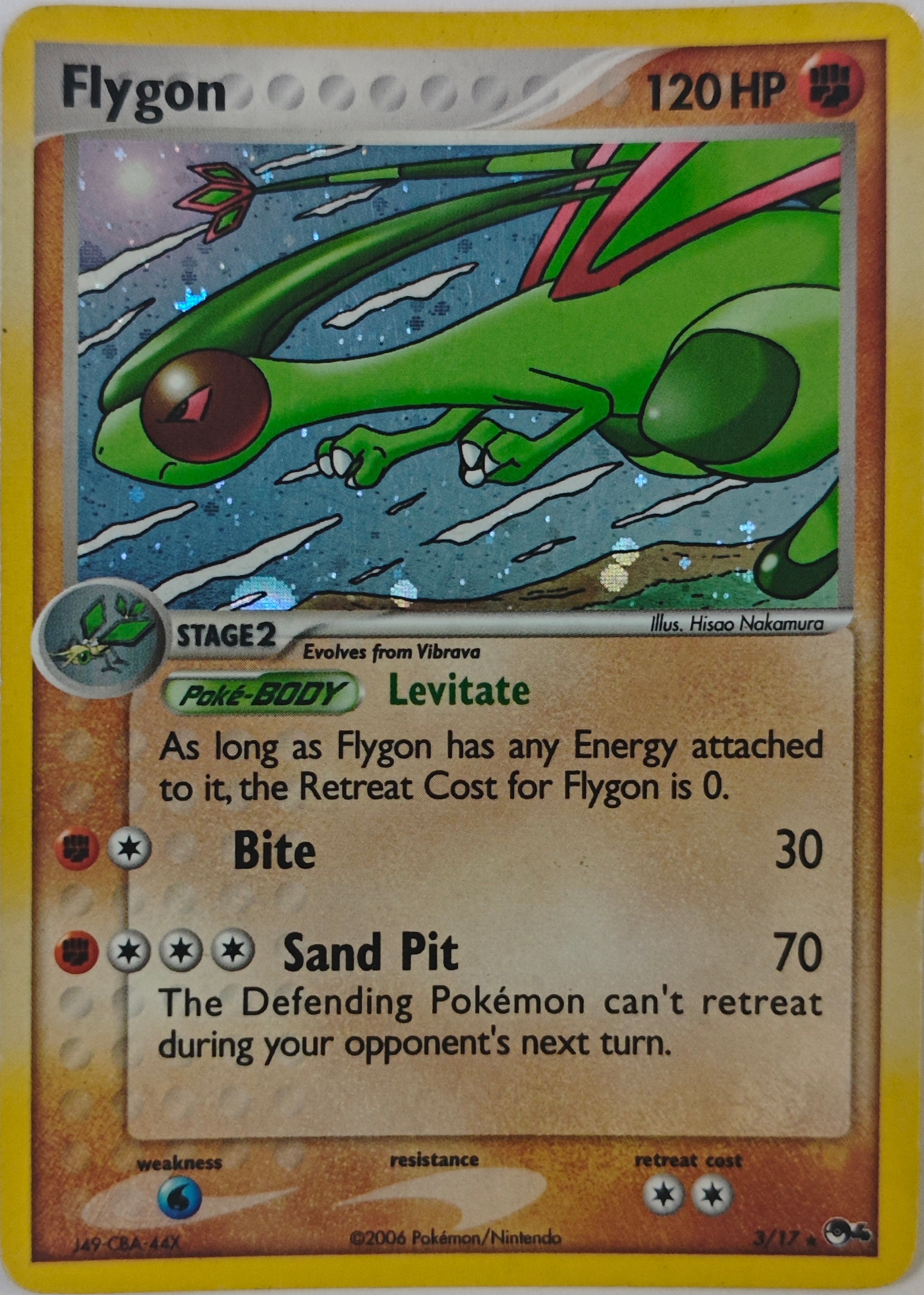 Pokémon Tcg Flygon 3/17 Holo Rare