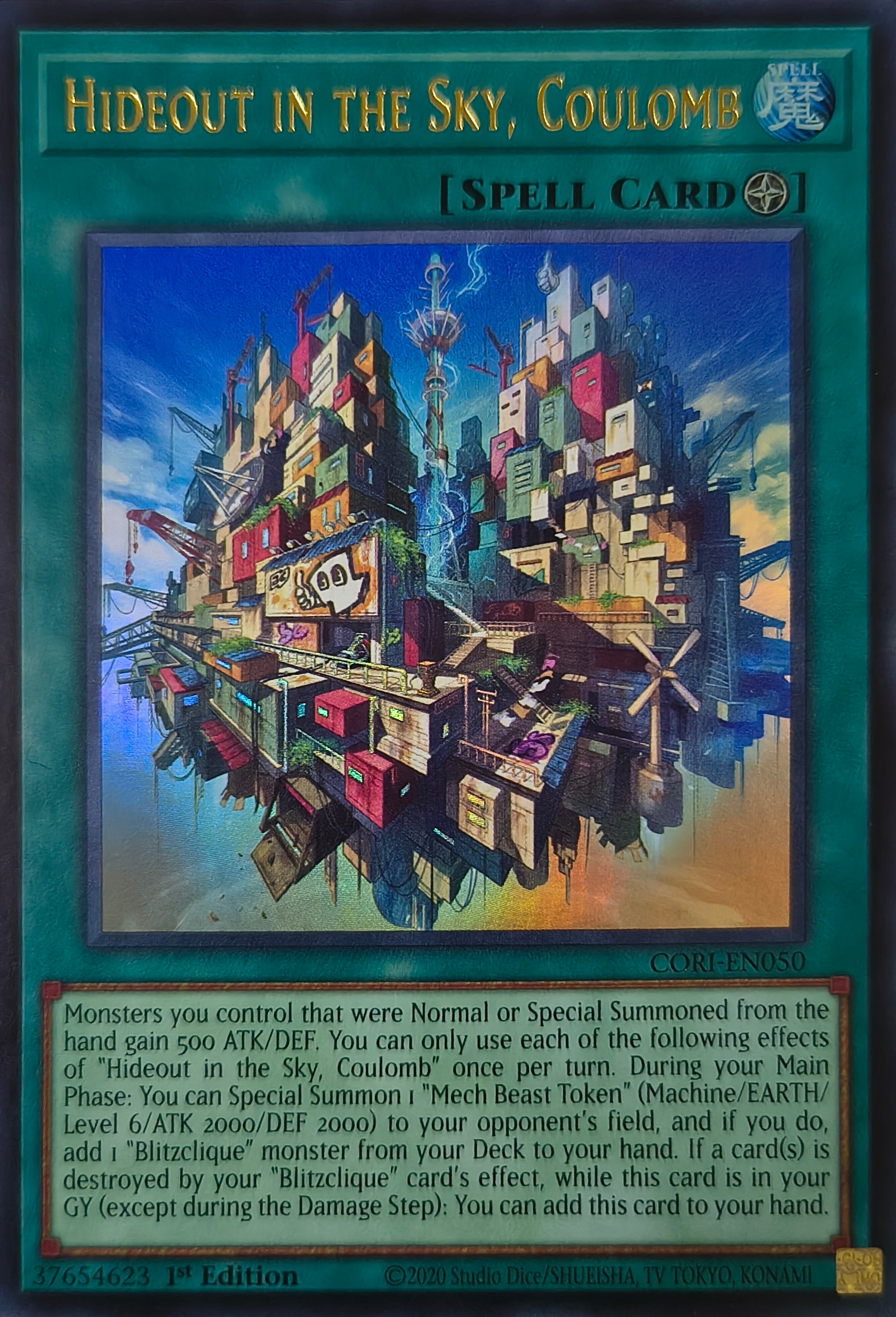 Yugioh! Hideout In The Sky Coulomb Cori-en050 1st edition Ultra Rare