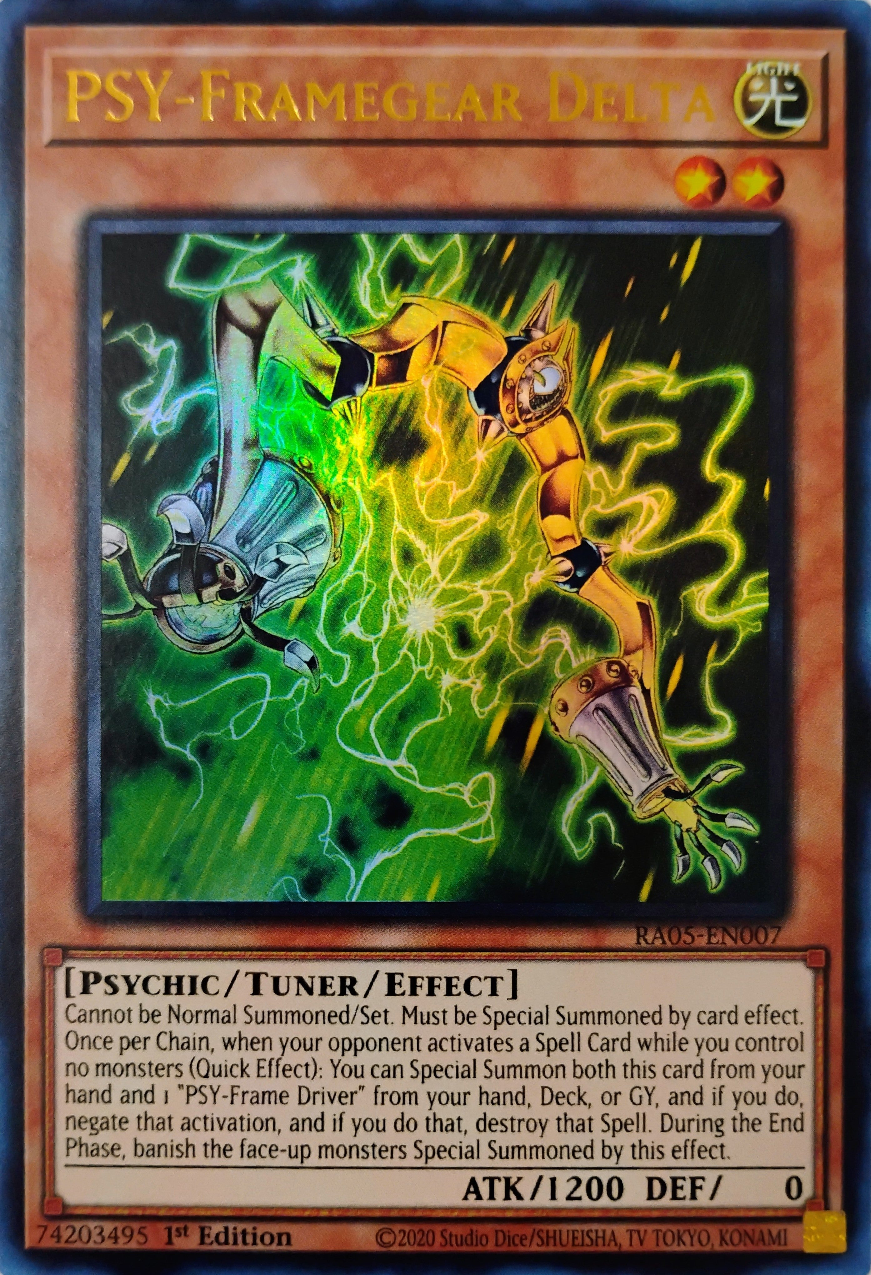 Yugioh! PSY-Framegear Delta Ra05-en007 Ultra Rare