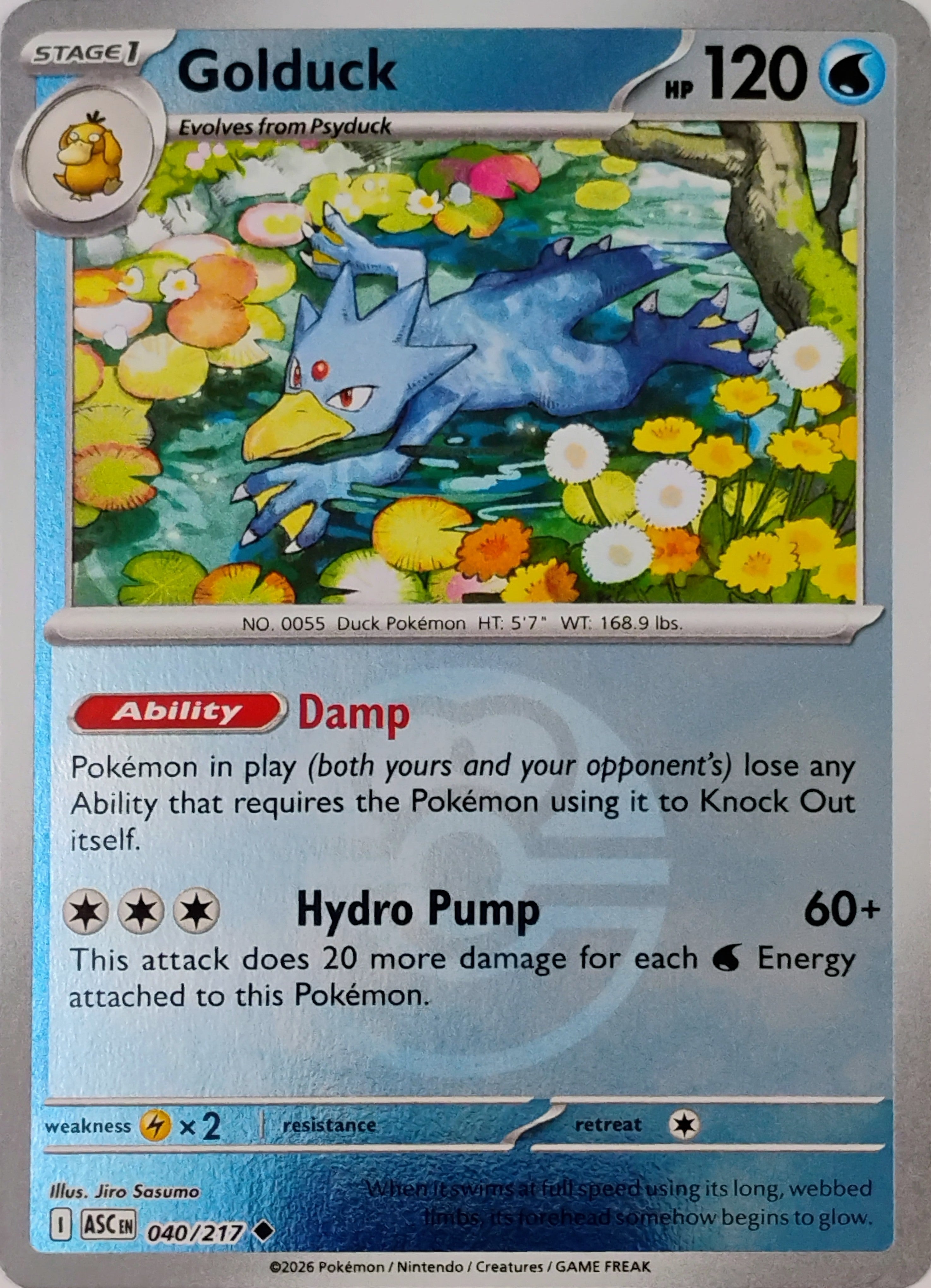 Pokémon tcg Golduck 040/217 (Love Ball)