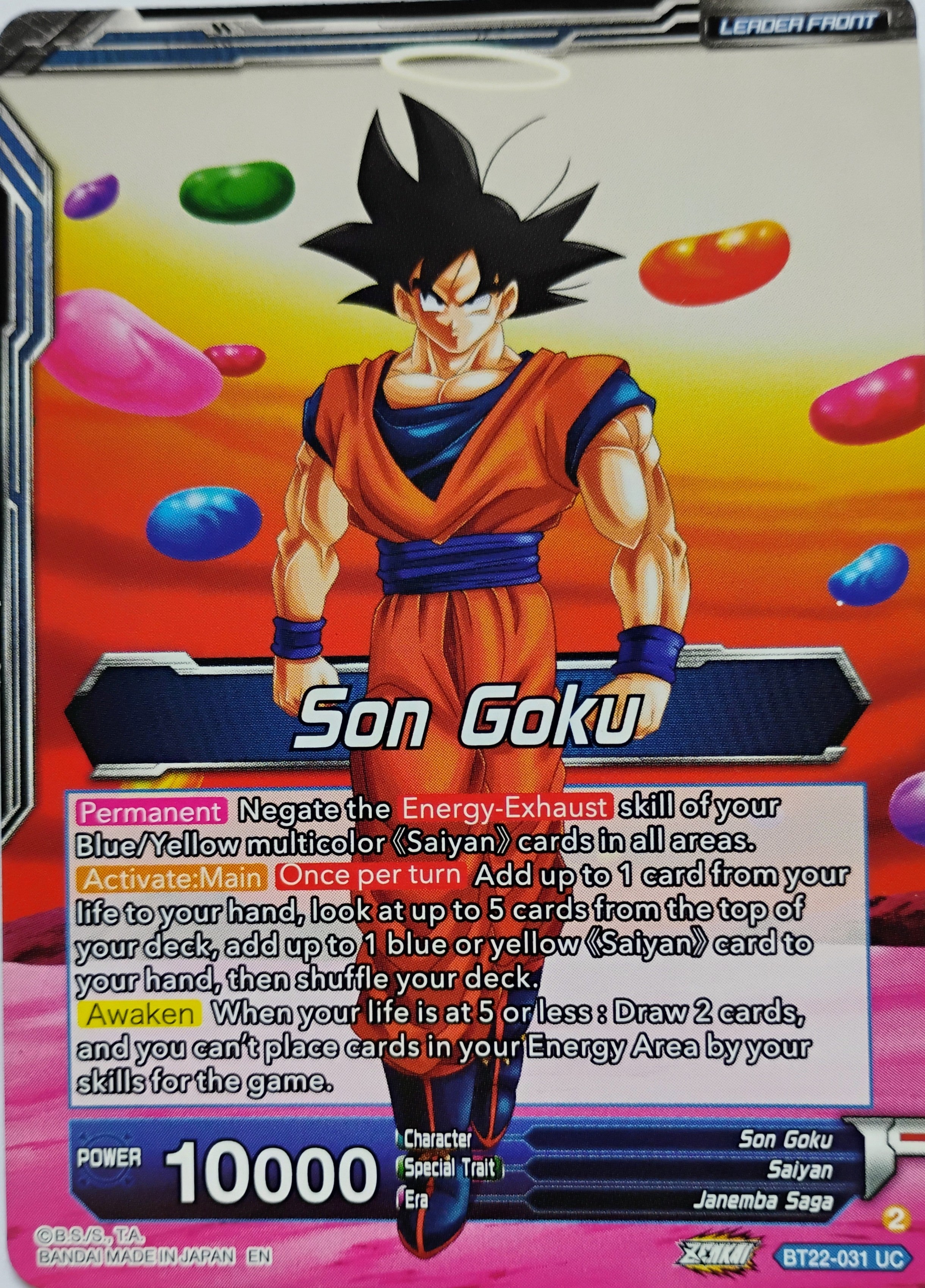 Dragón Ball Tcg Son Goku // Son Goku & Vegeta, Tag Team in Hell bt22-031