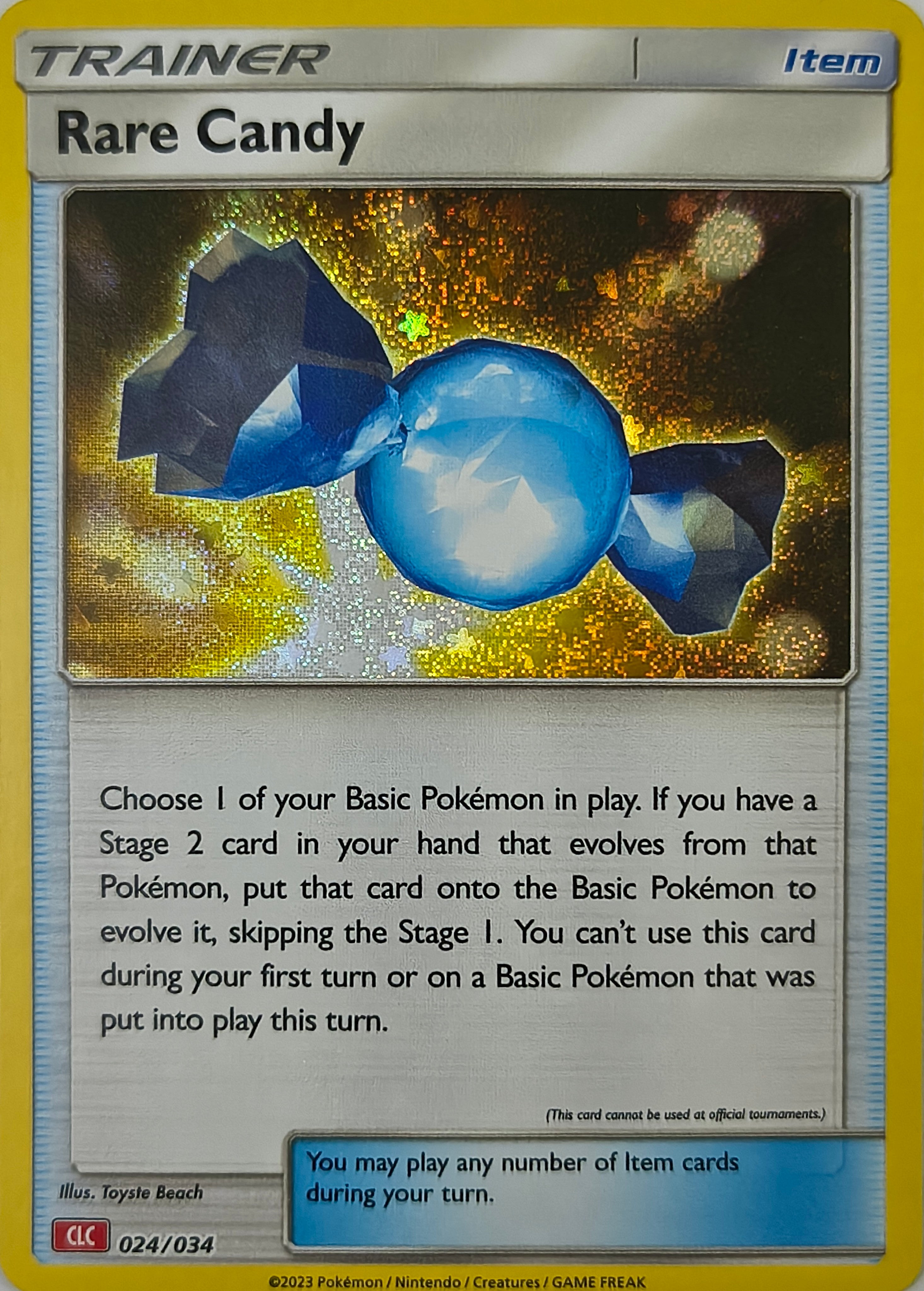 Pokémon tcg Rare Candy 024/034 Holo