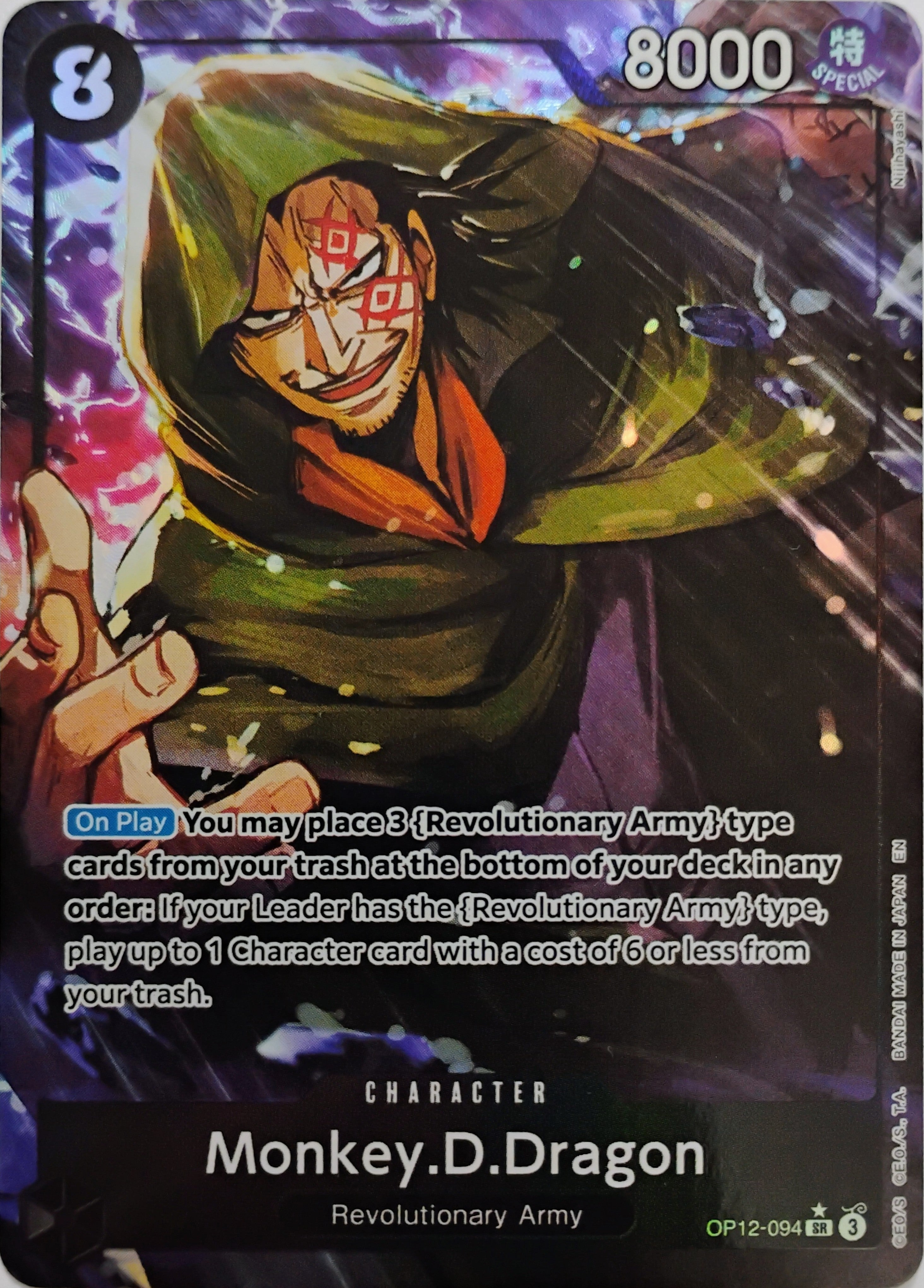 One piece Monkey.D.Dragon Op012-094 Foil