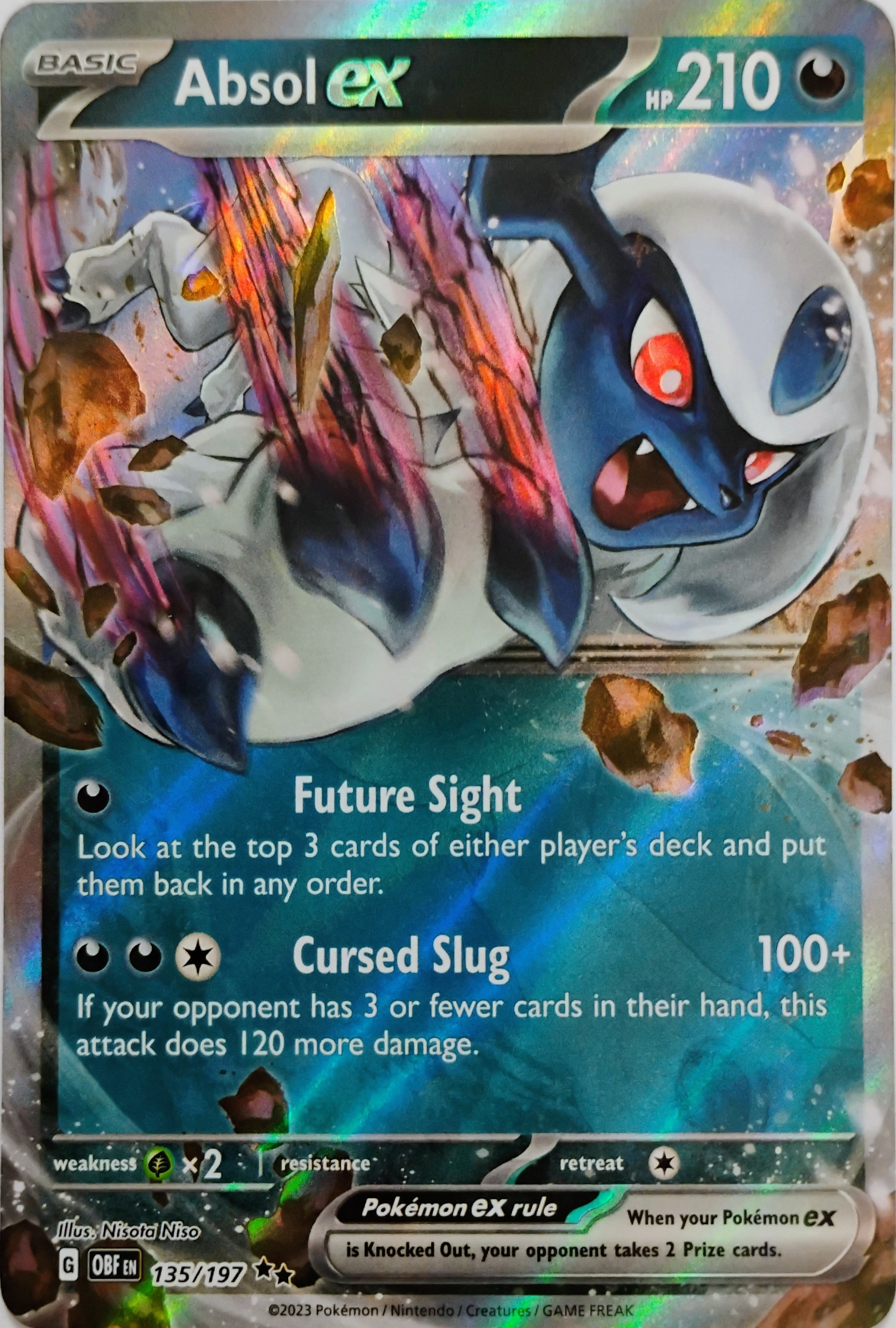 Pokémon tcg Absol Ex 135/197