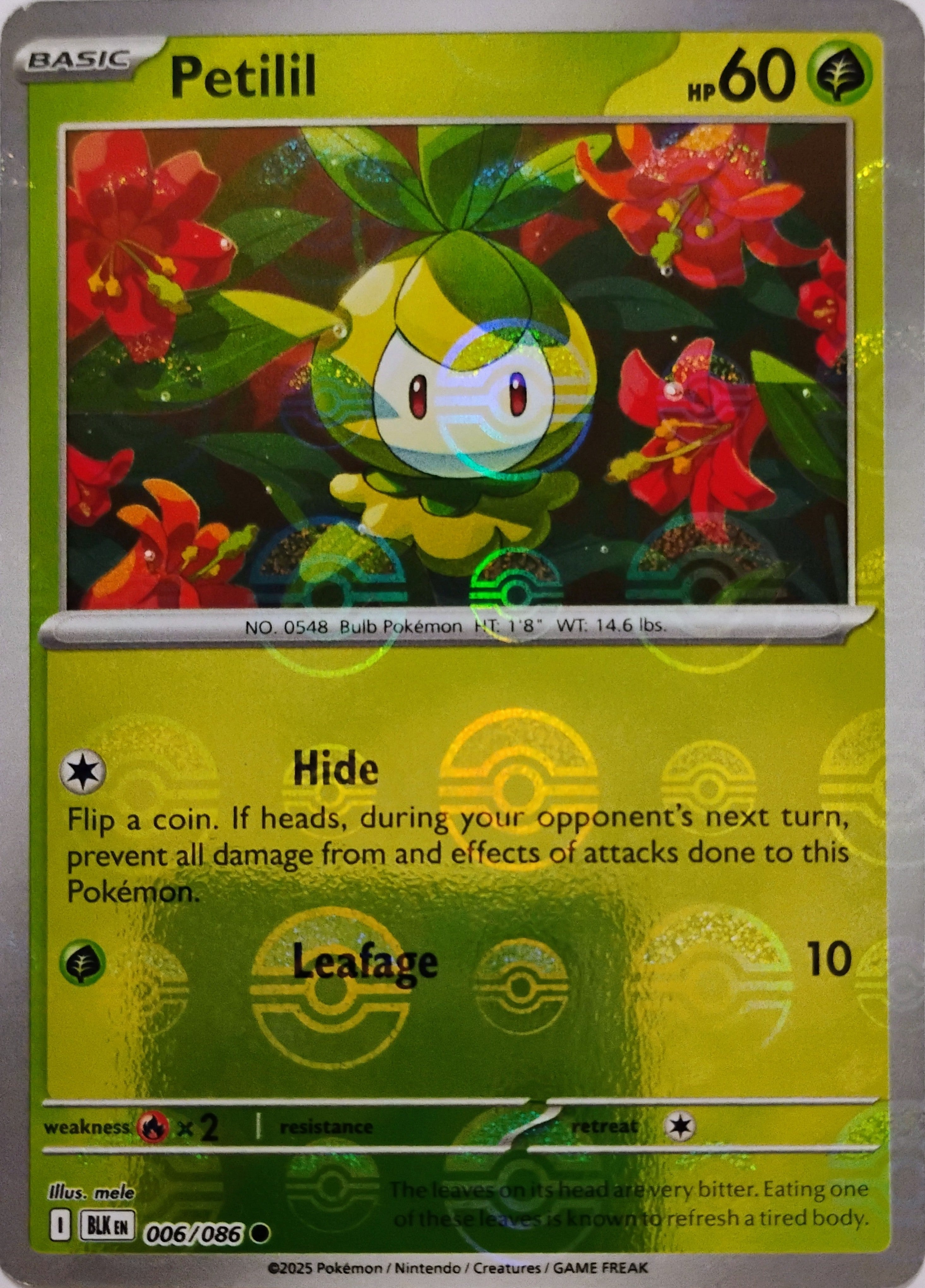 Pokémon tcg Petilil 006/086 (Poke Ball)