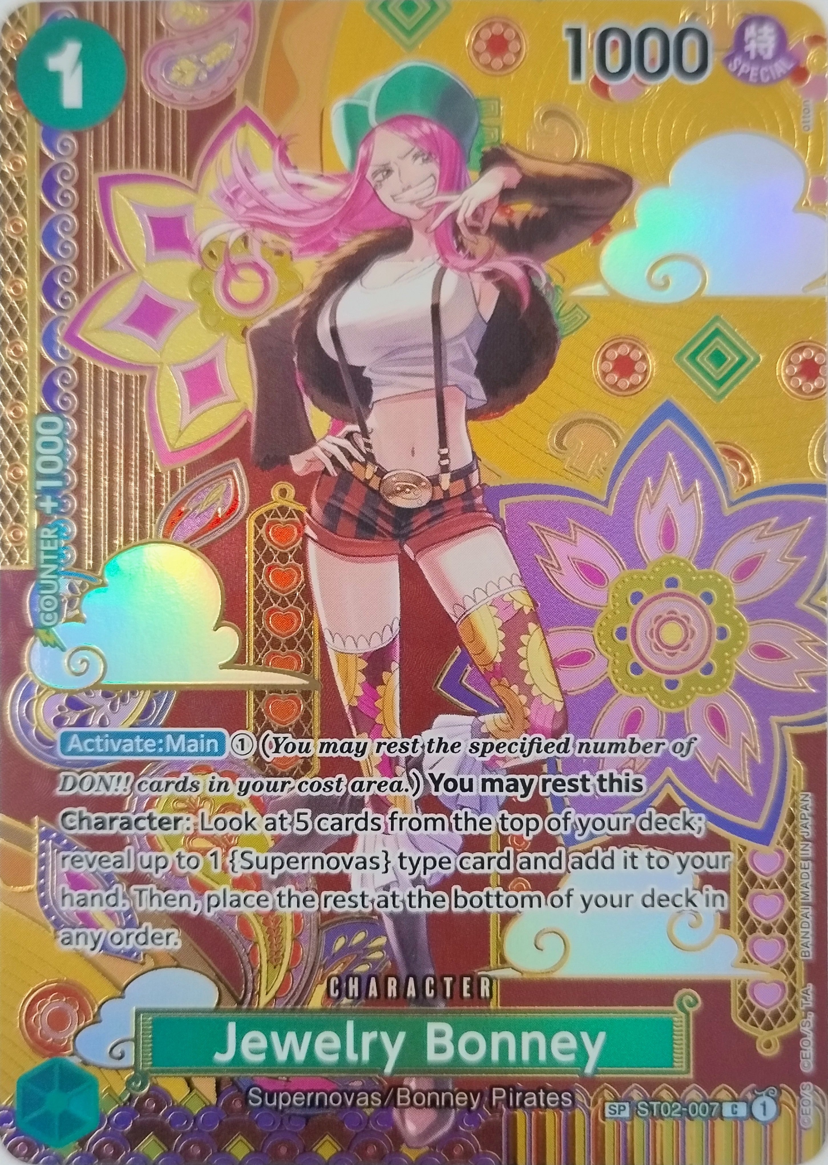 One Piece Tcg Jewelry Bonney St02-007