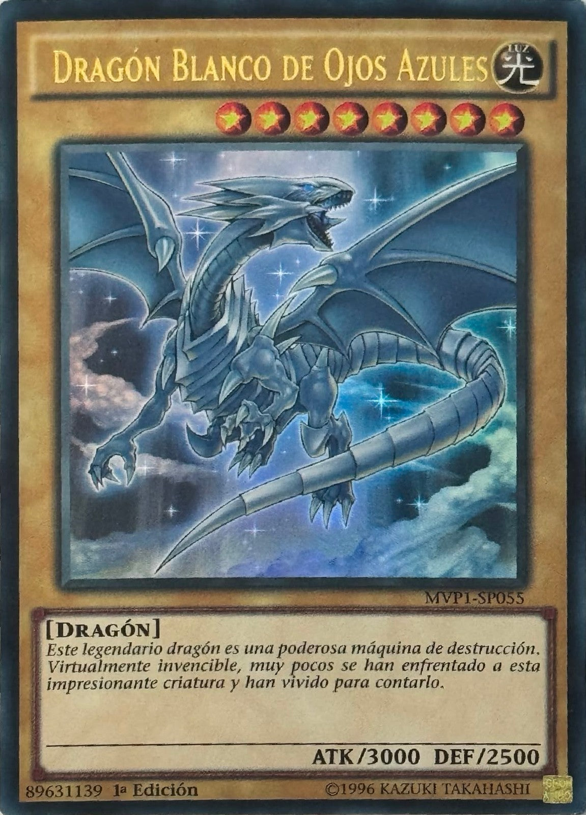 Yugioh! Dragón Blanco De Ojos Azules MVP1-SP055 1a Edición Ultra