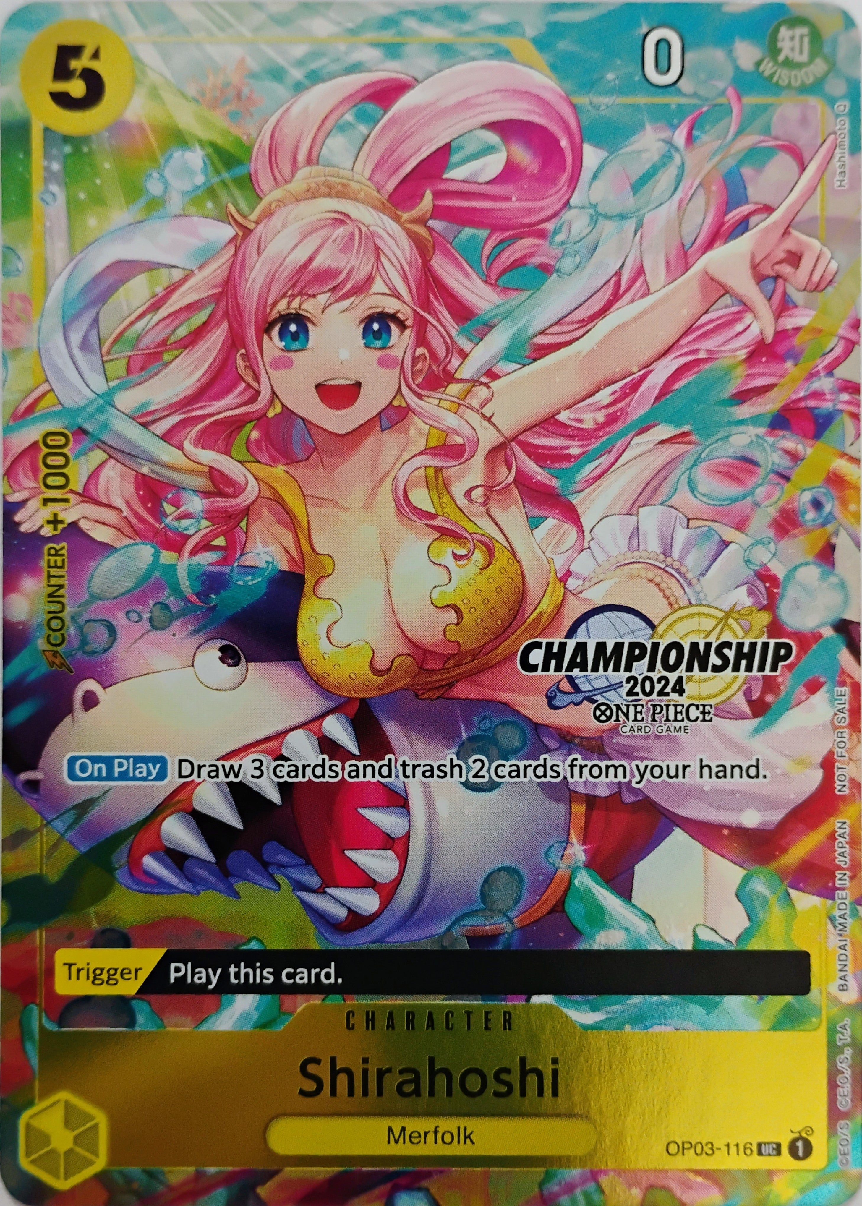 One piece Shirahoshi Op03-116 (2024 celebrations Championships)