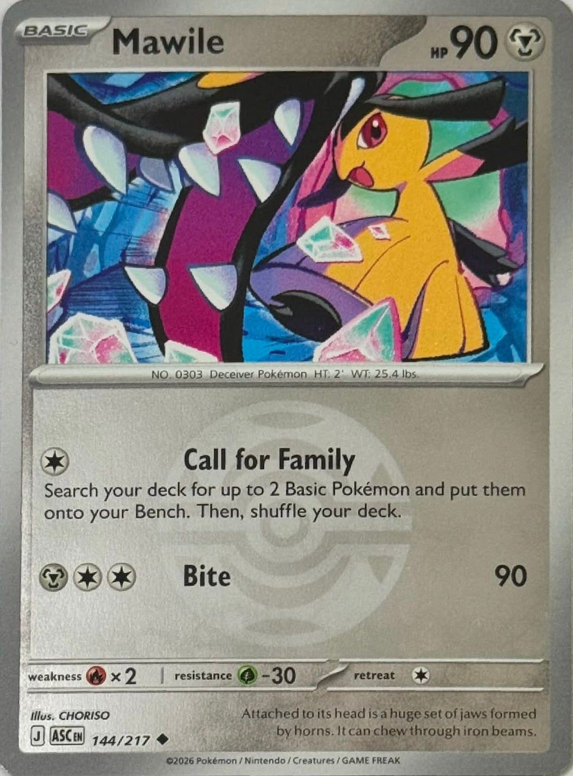 Pokémon Tcg Mawile 144/217 (Dusk Ball)