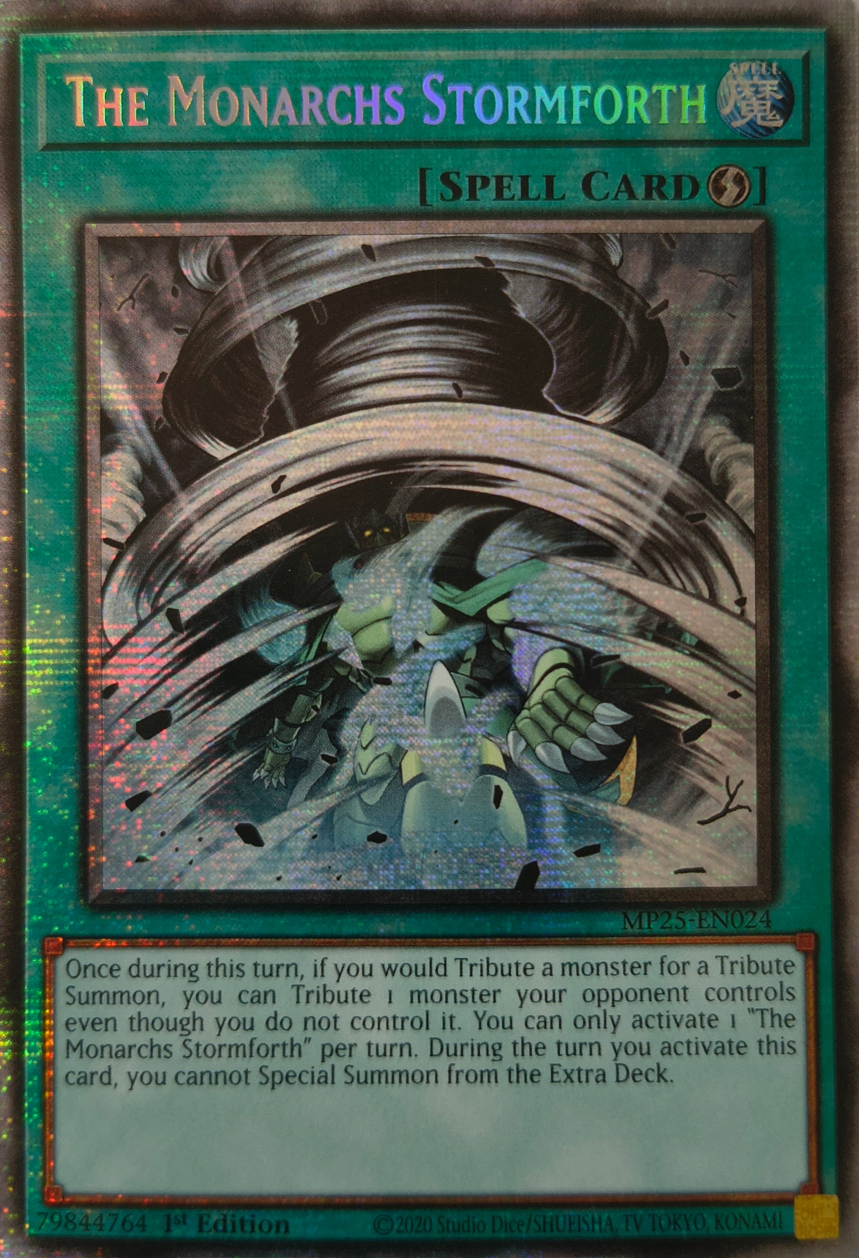 Yugioh! The Monarchs Stormforth Mp25-en024 1st Edition Starlight Rare