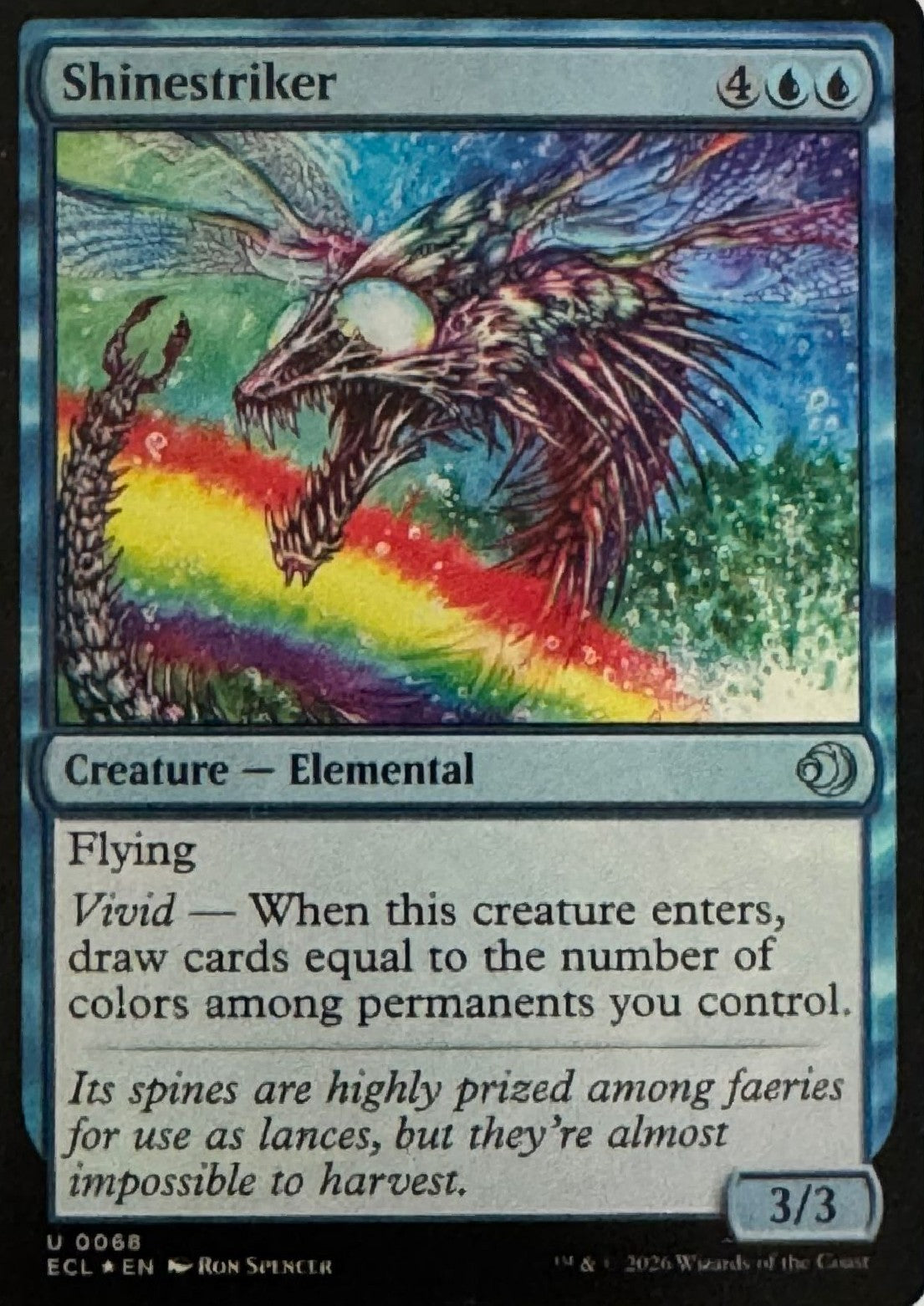 Magic tcg Shinestriker 0068 foil