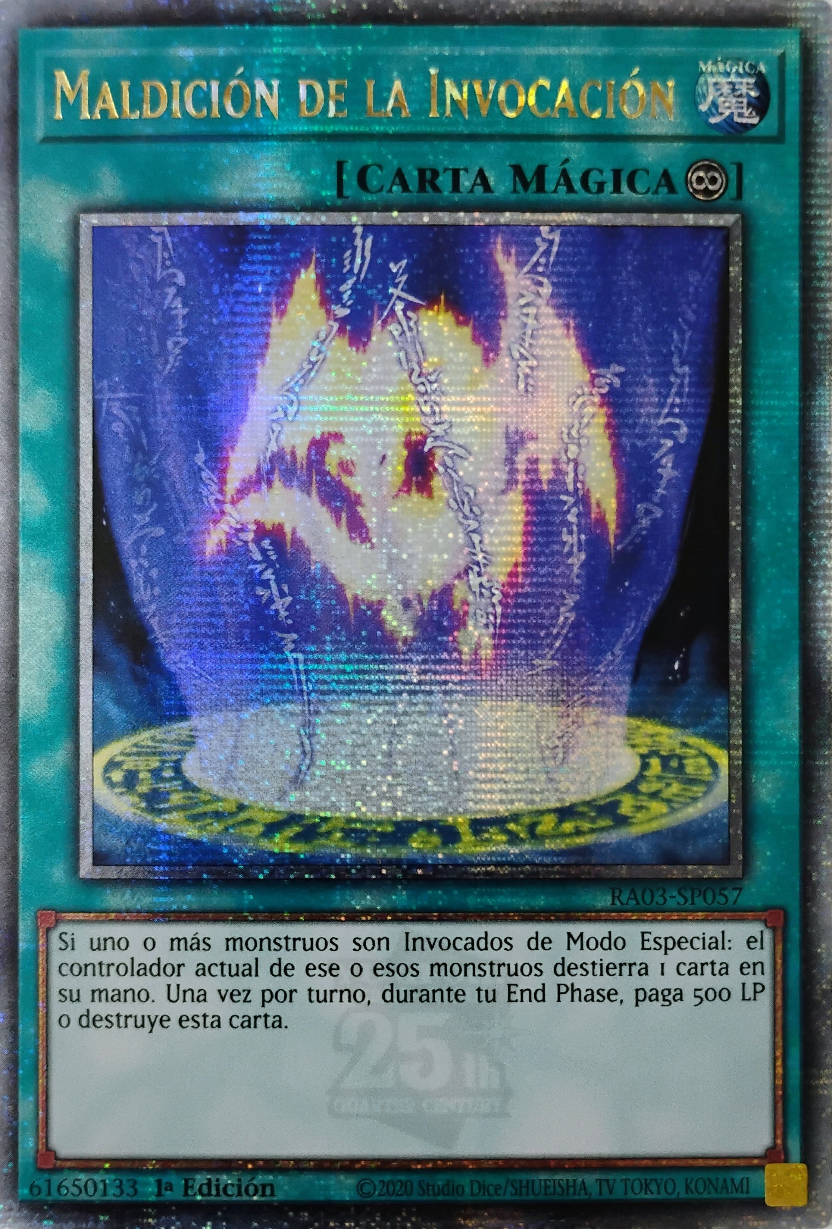 Yugioh Maldición De La Invocación Ra03-sp057 Quarter Century