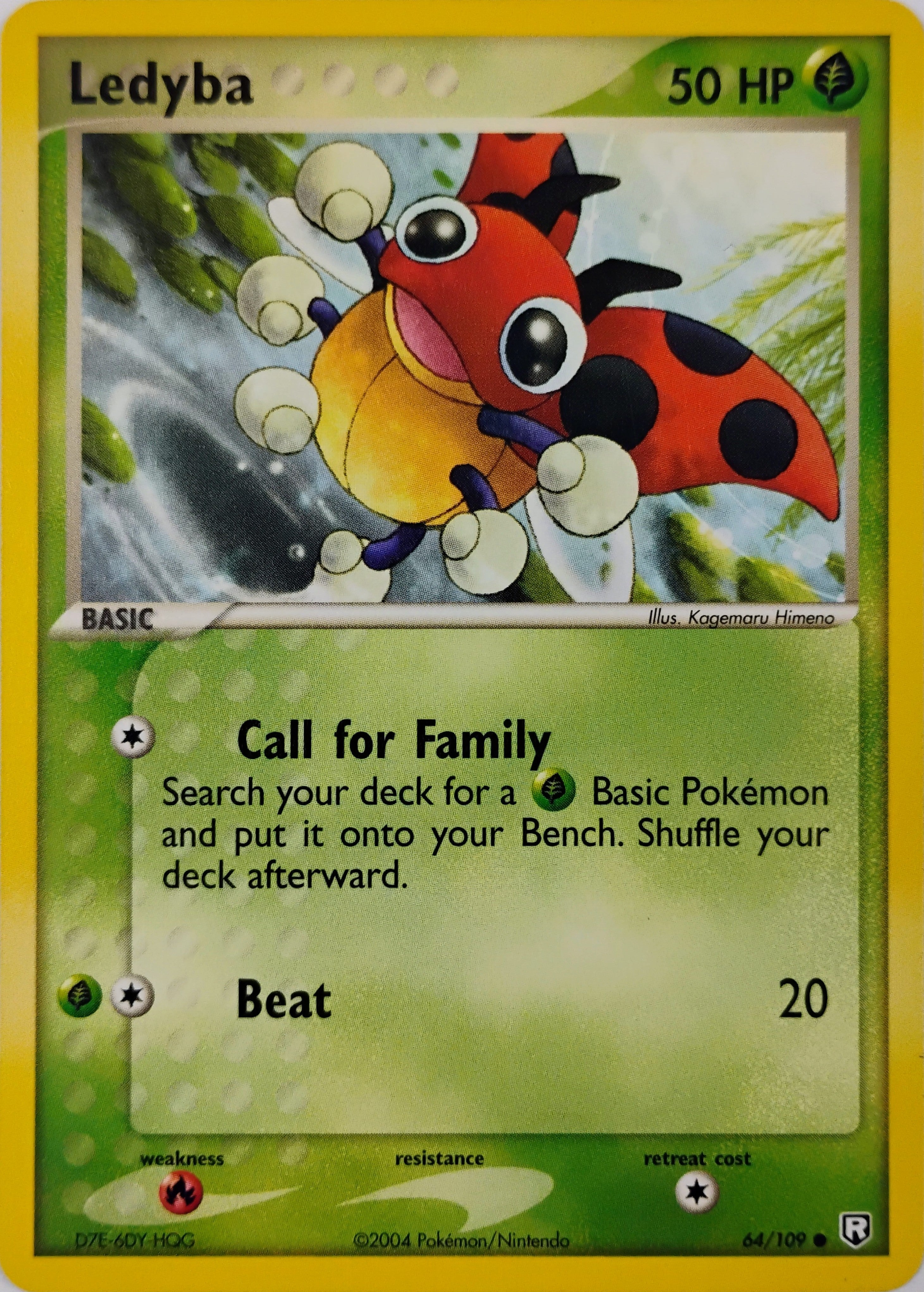 Pokémon tcg Ledyba 64/109