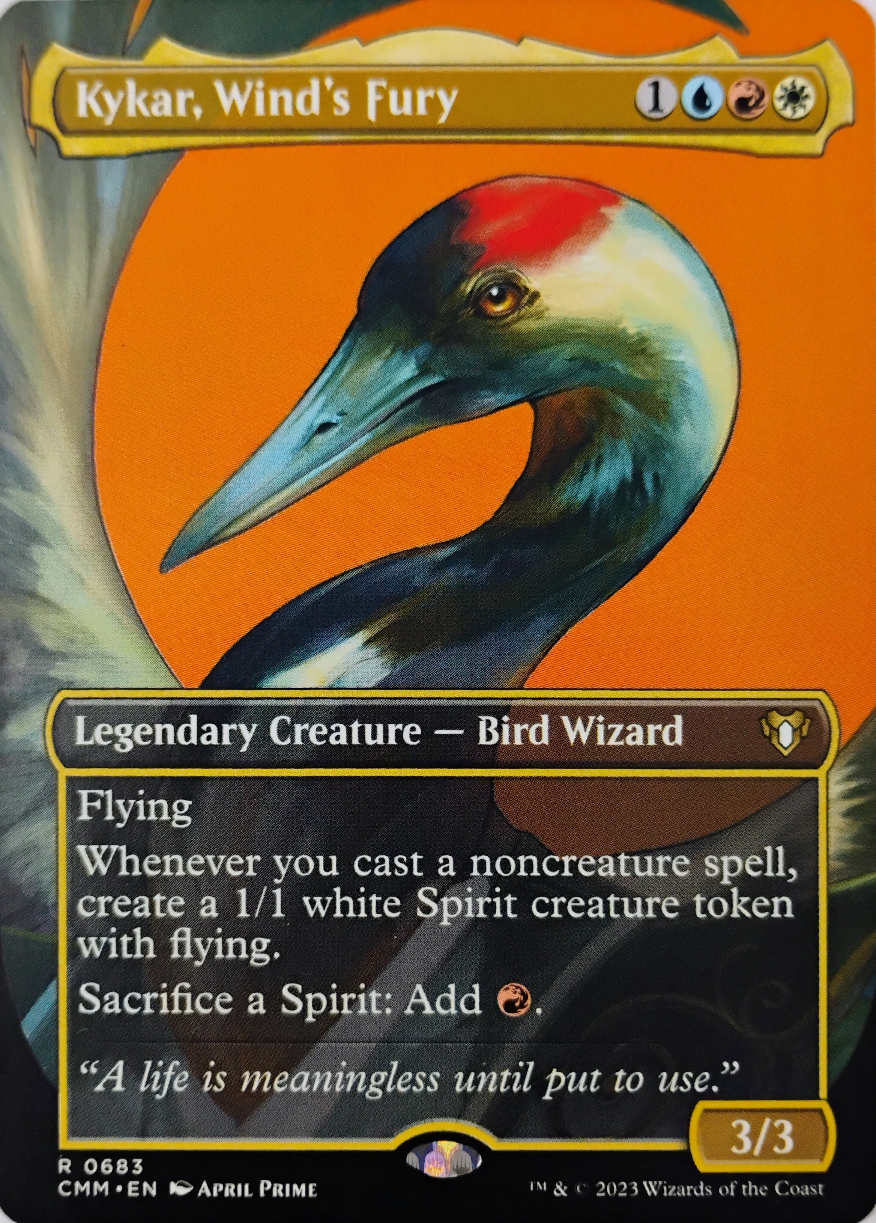 Magic tcg Kykar, Wind's Fury 0683 (Borderless) Rara