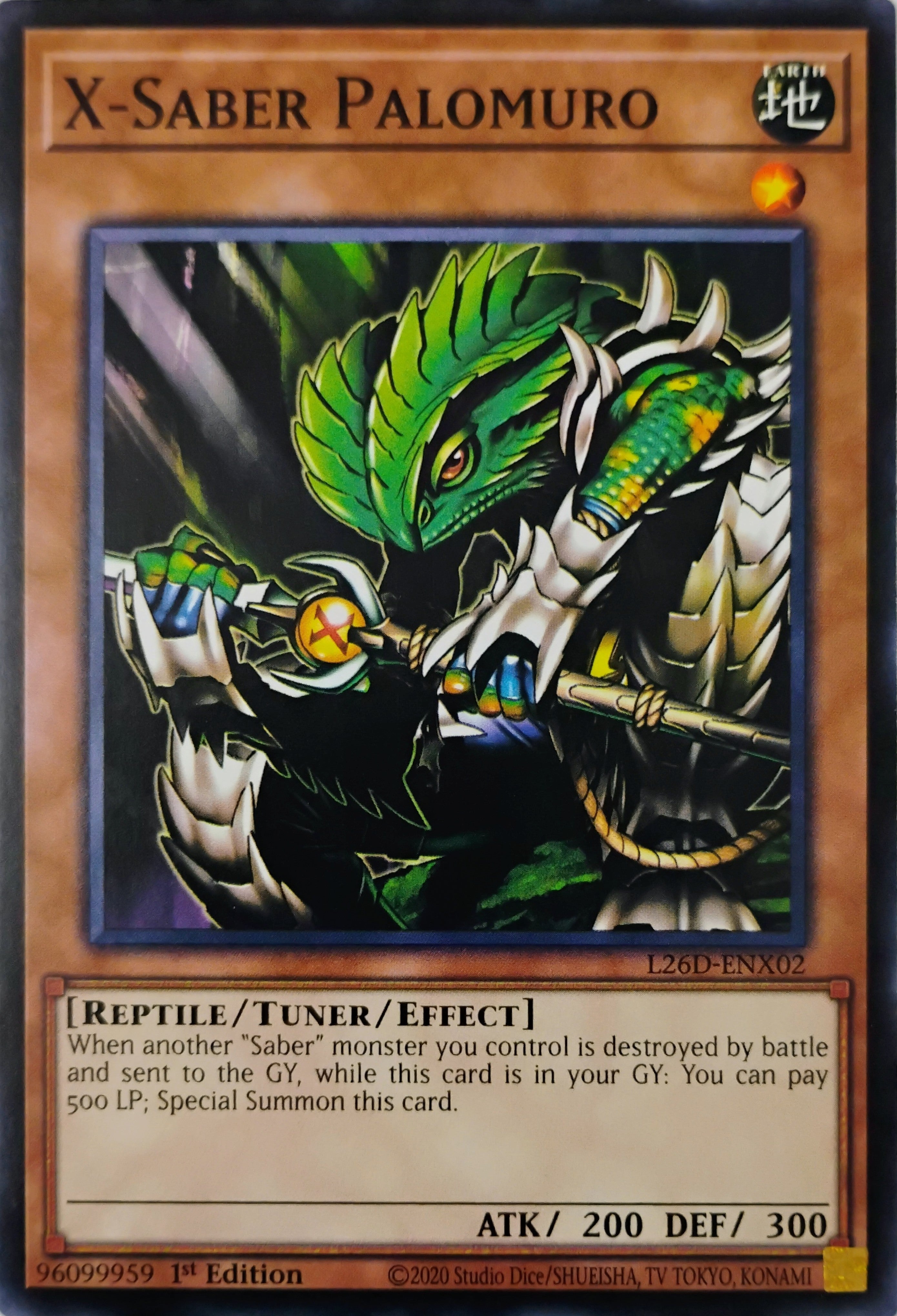 Yugioh! X-Saber Palomuro L26D-ENX02 1st edition