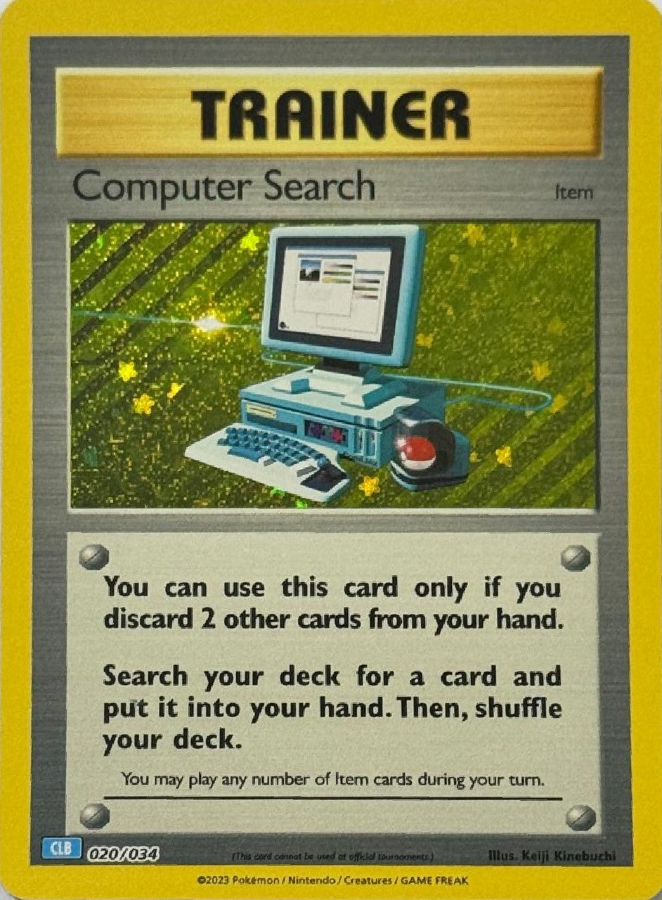 Pokémon Tcg Computer Search 020/034 (CLB) Holo