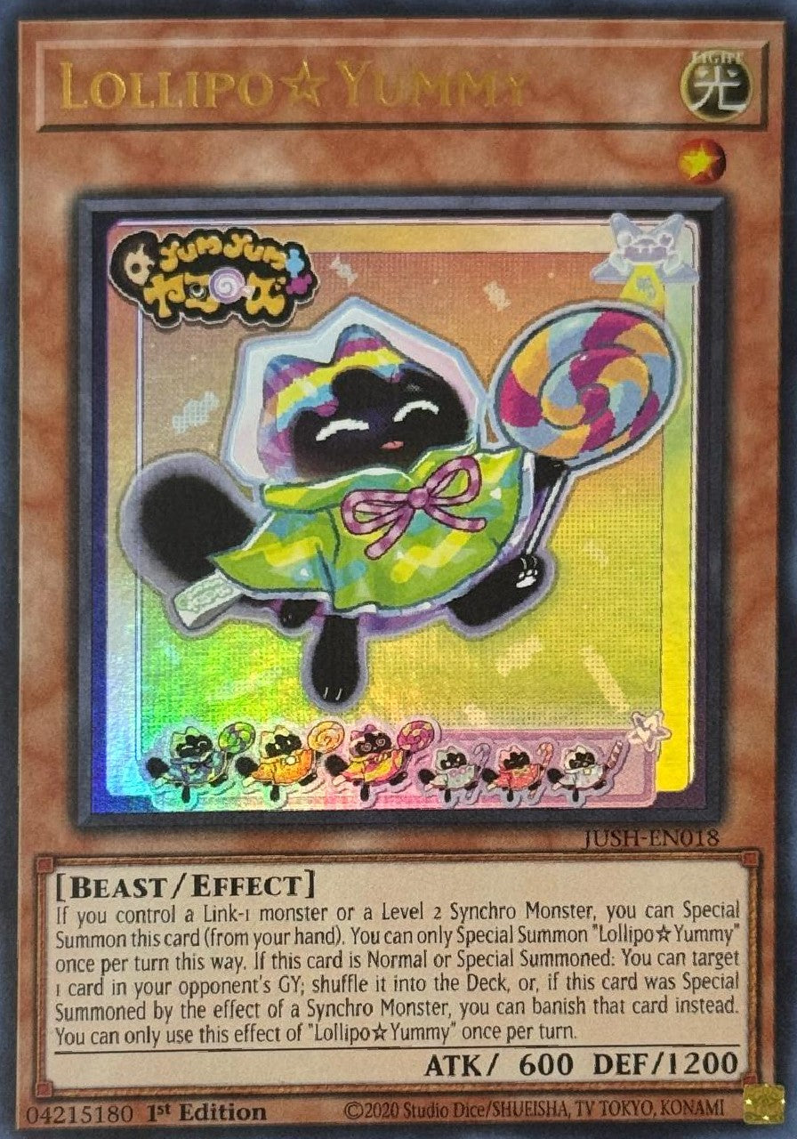 Yugioh! Lollipo Yummy JUSH-EN018 1st Edition Ultra