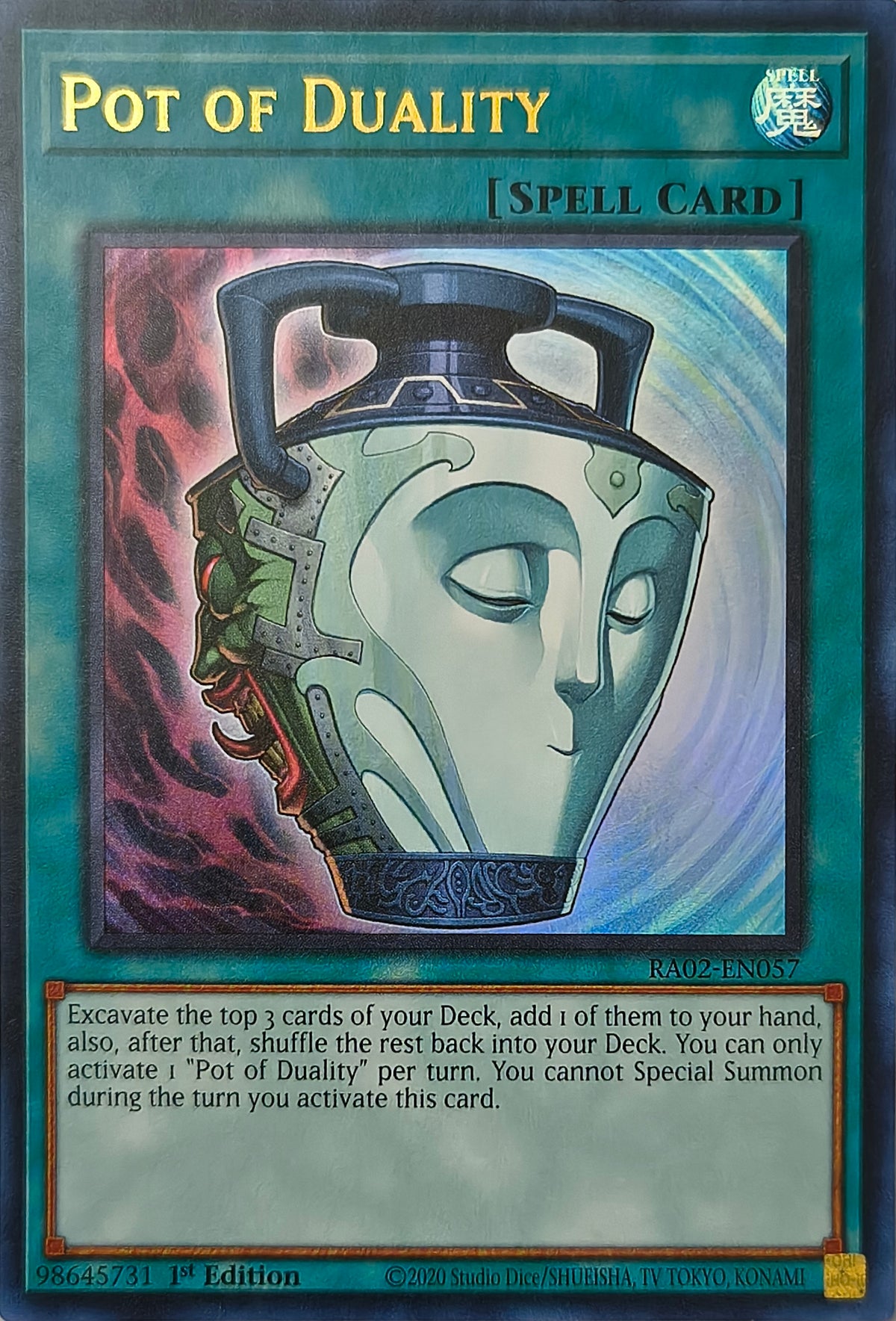 Yugioh! Pot Of Duality Ra02-En057 1st Edition Ultra Rare