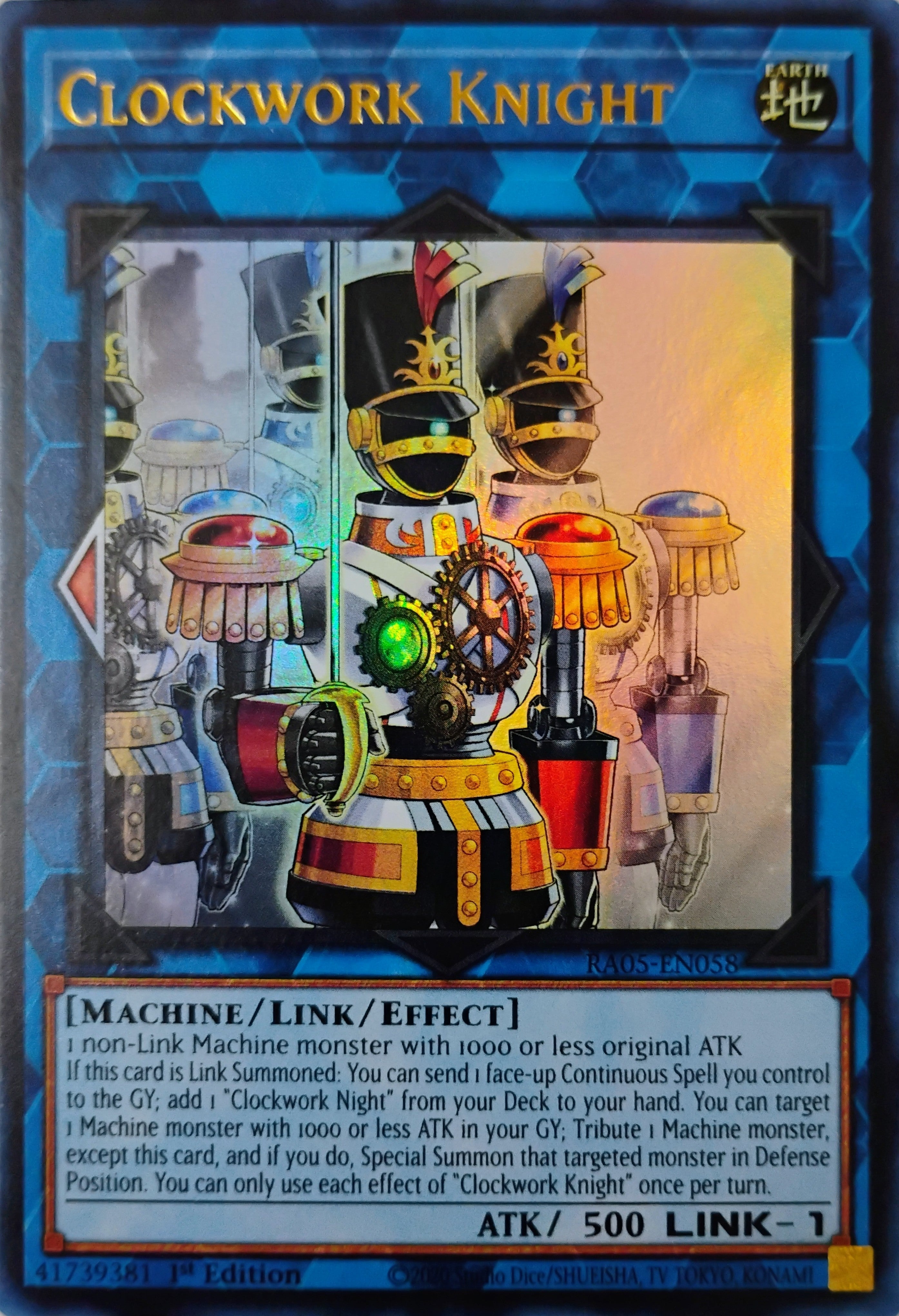 Yugioh! Clockwork Knight Ra05-en058 1st edition Ultra Rare