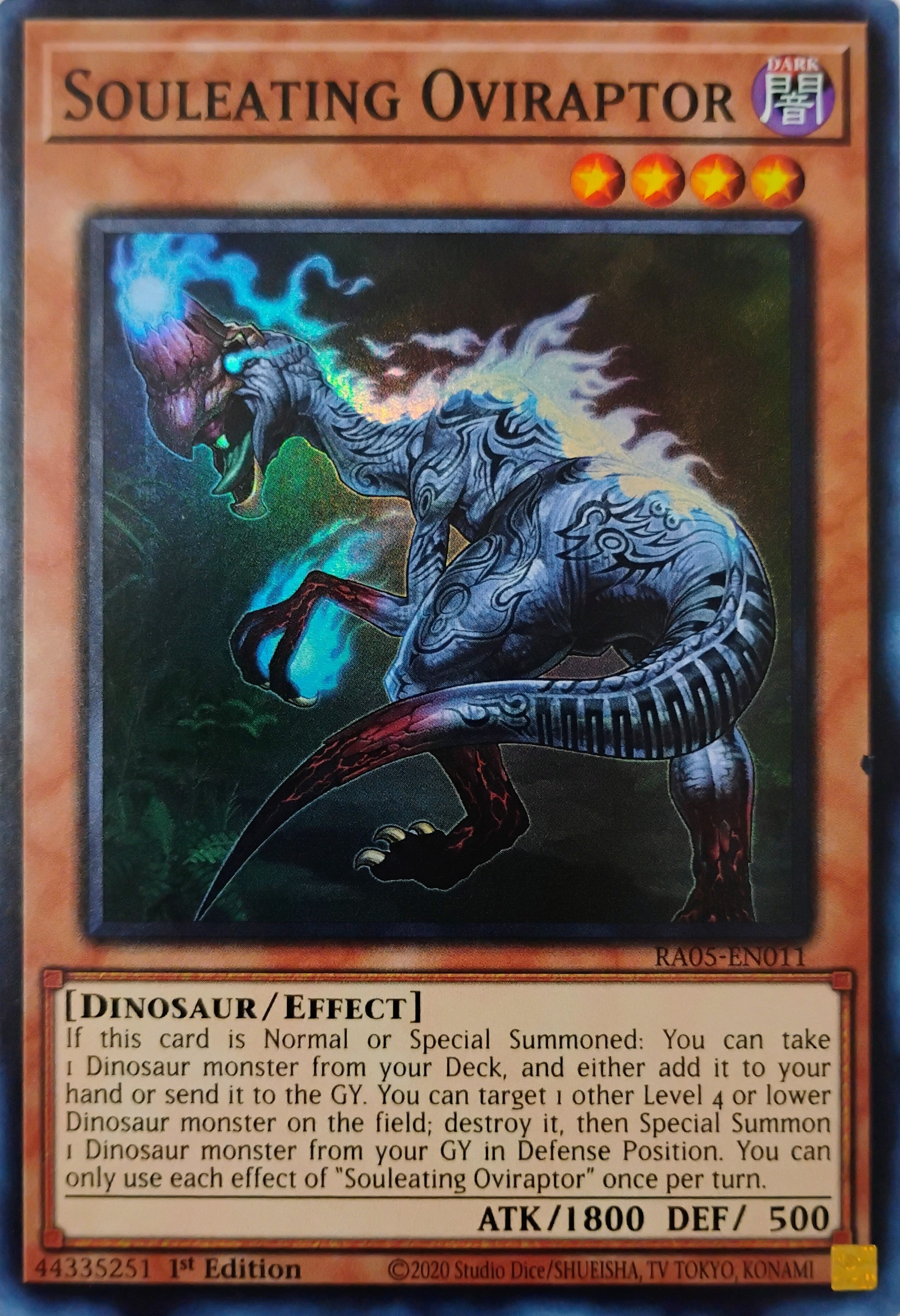 Yugioh! Souleating Oviraptor Ra05-en011 Super Rare