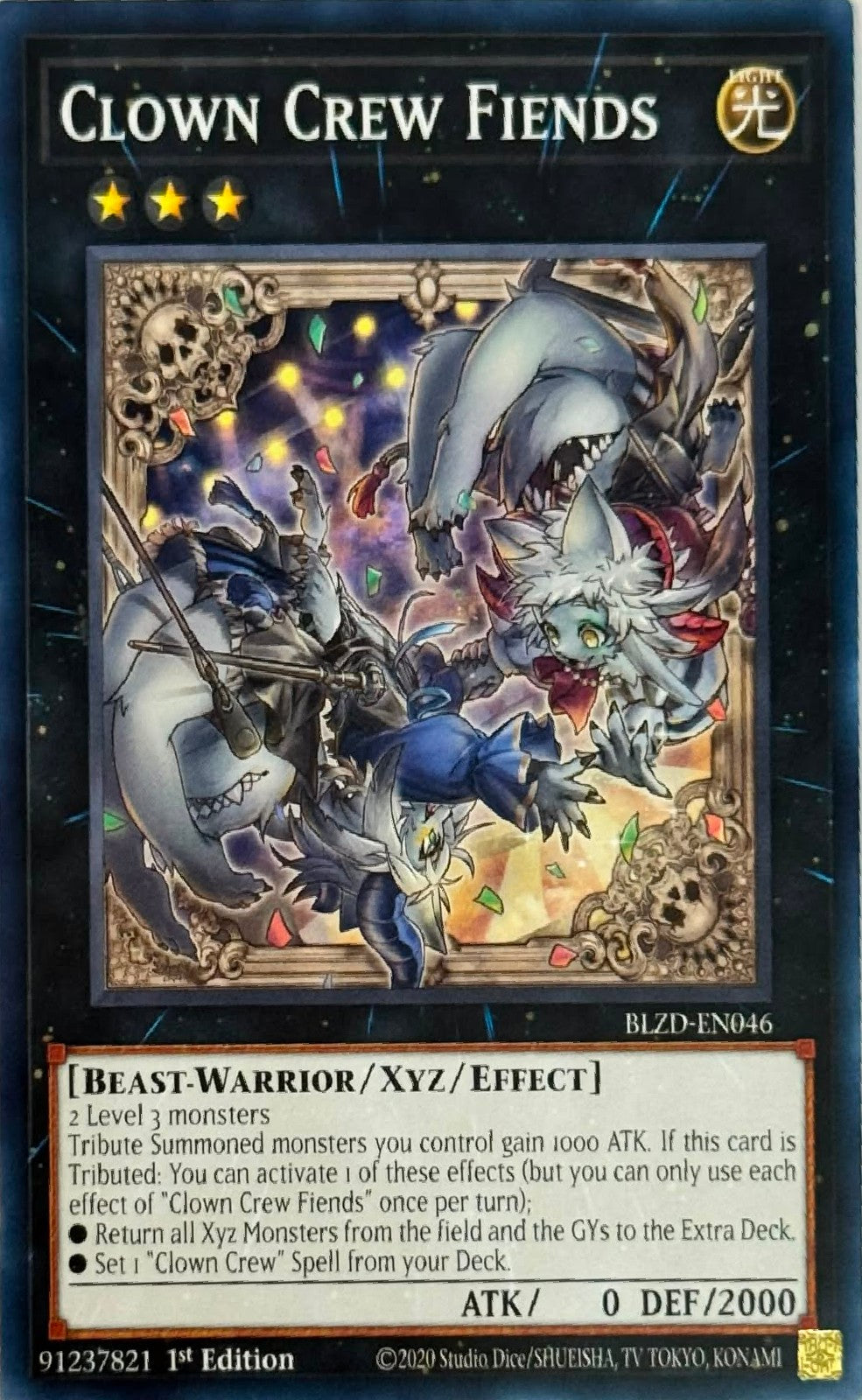 Yugioh! Clown Crew Friends BLZD-EN046 1st Edition