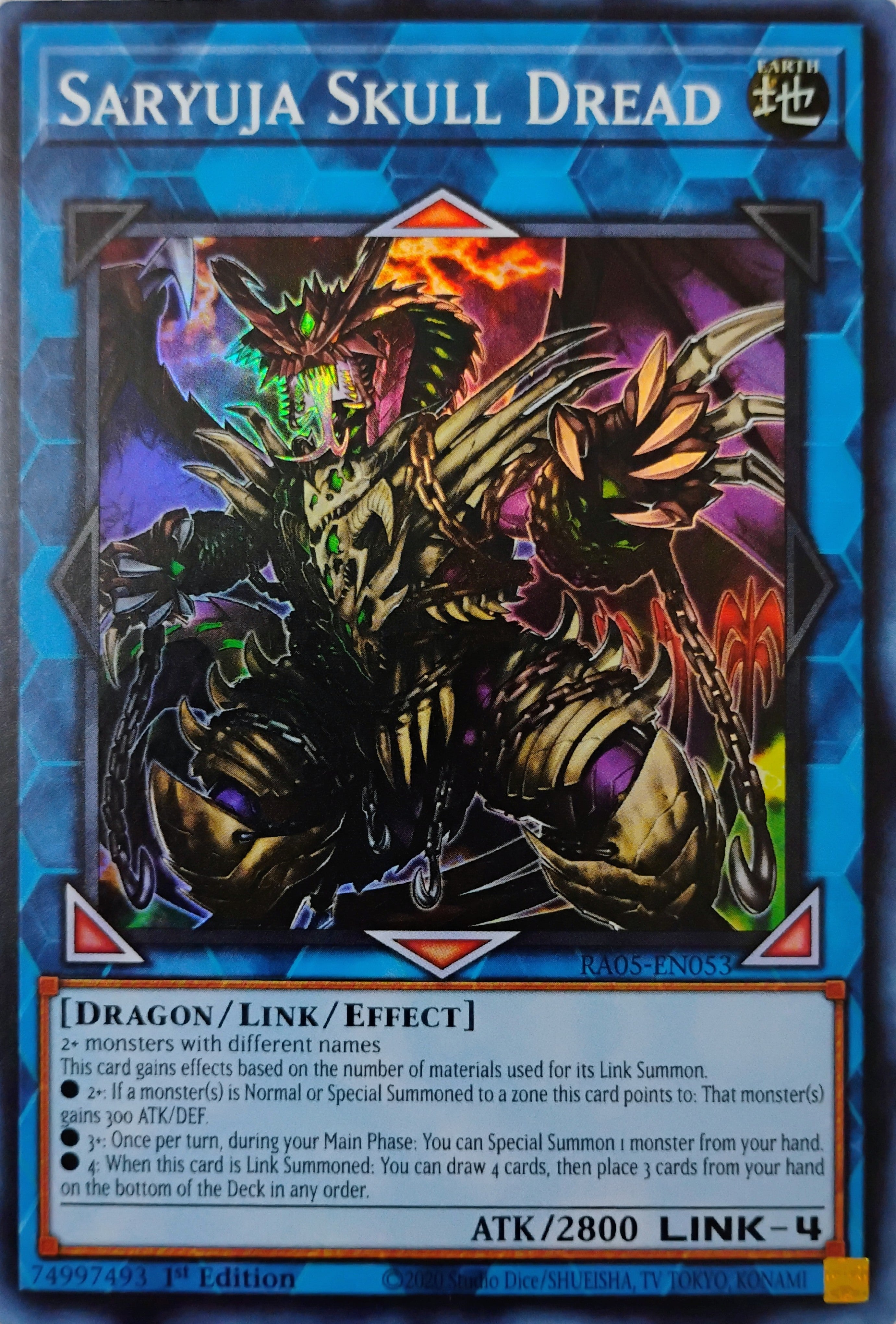 Yugioh! Saryuja Skull Dread Ra05-en053 Super Rare