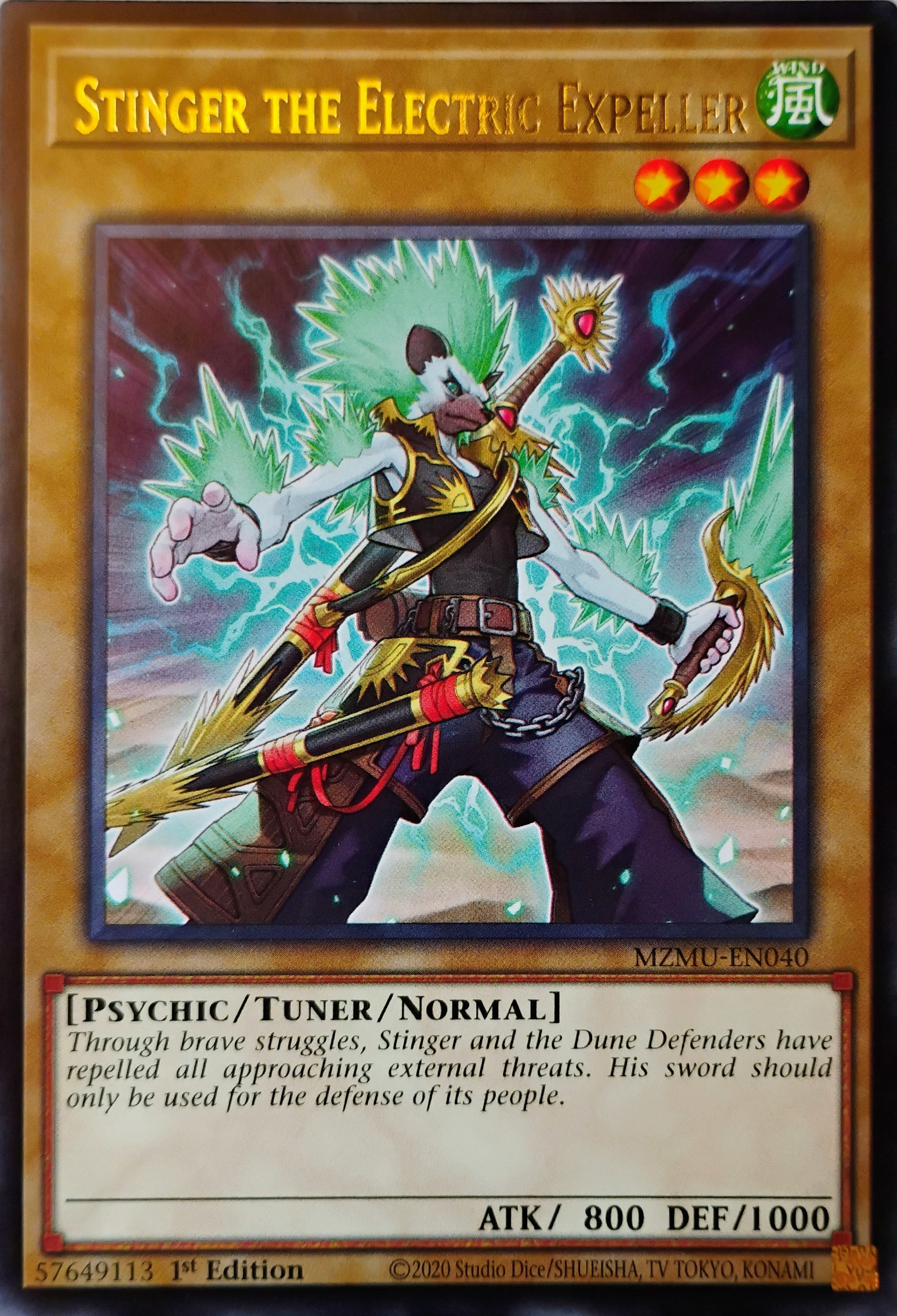 Yugioh! Stinger The Electric Expeller Mzmu-en040 Rara