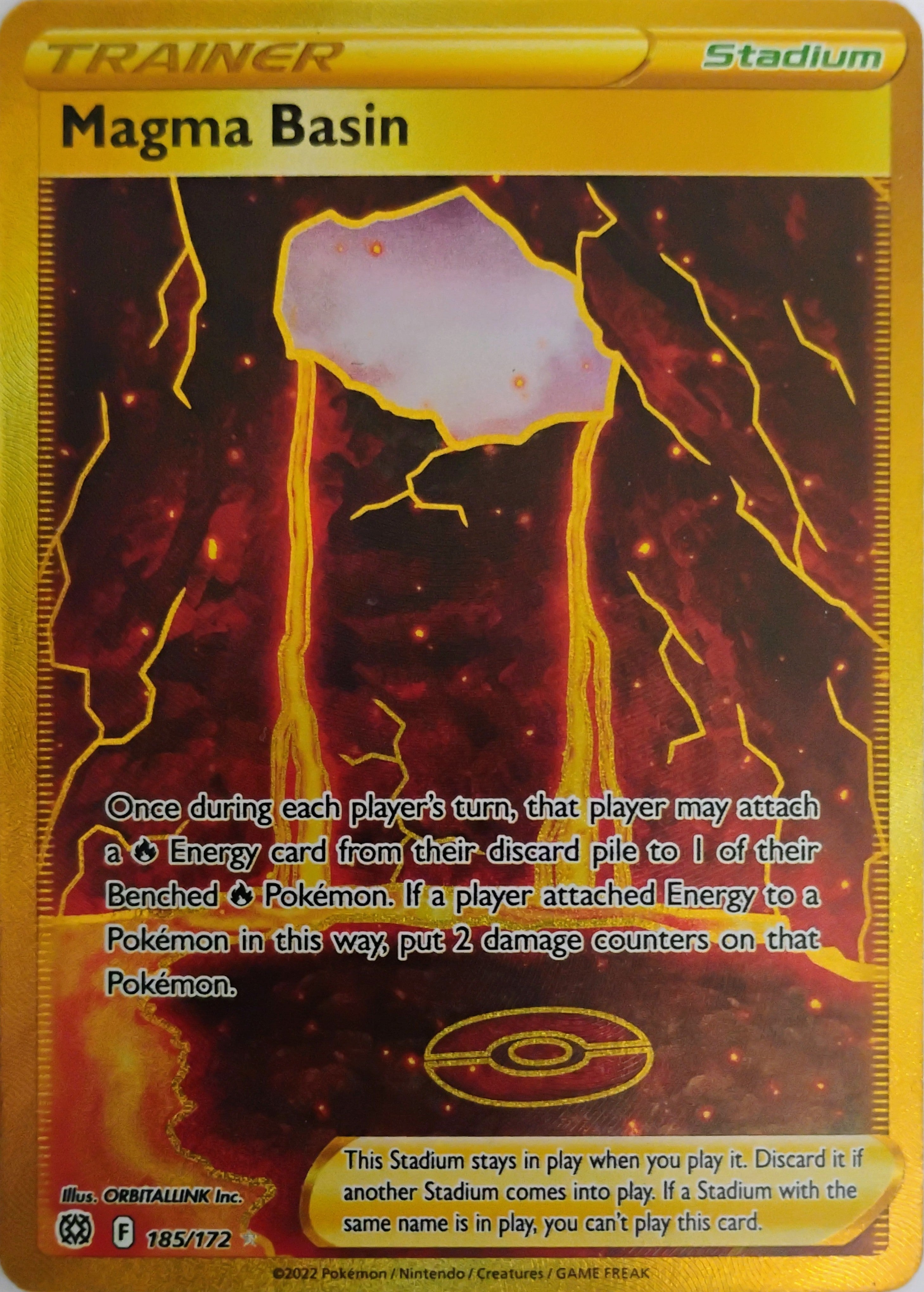 Pokémon tcg Magma Basin 185/172