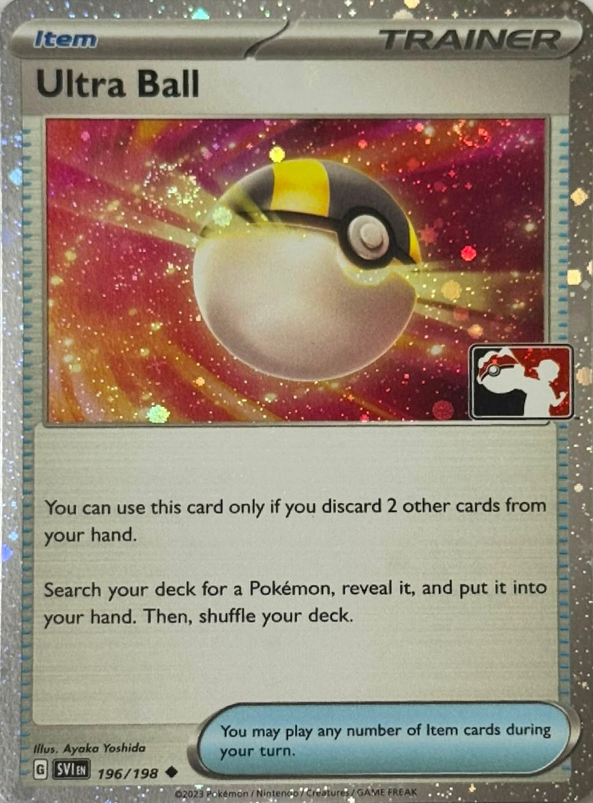 Pokémon Tcg Ultra Ball 196/198 Holo Cosmo (Liga)