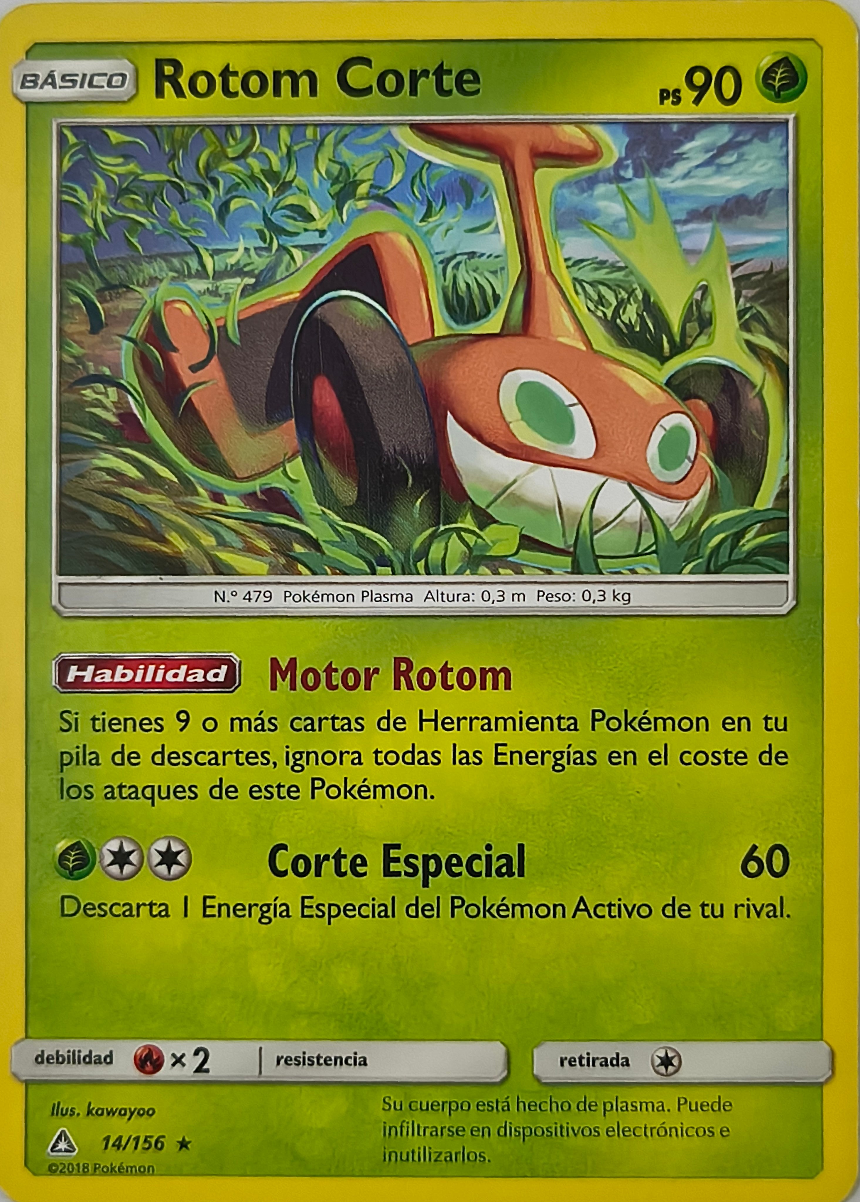 Pokémon tcg Rotom Corte 14/156 (Español)