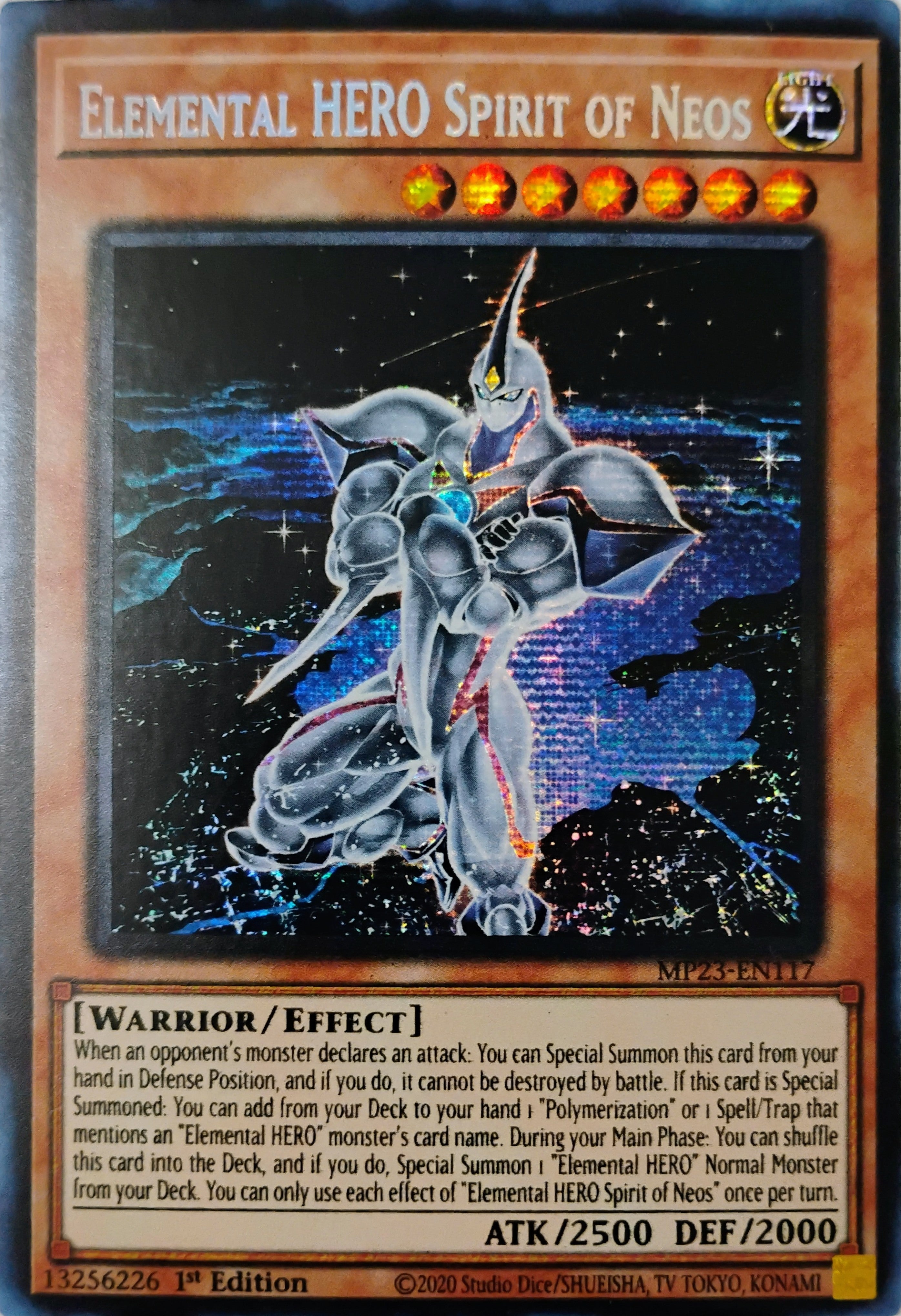 Yugioh! Elemental HERO Spirit Of Neos Mp23-en117 Prismatica