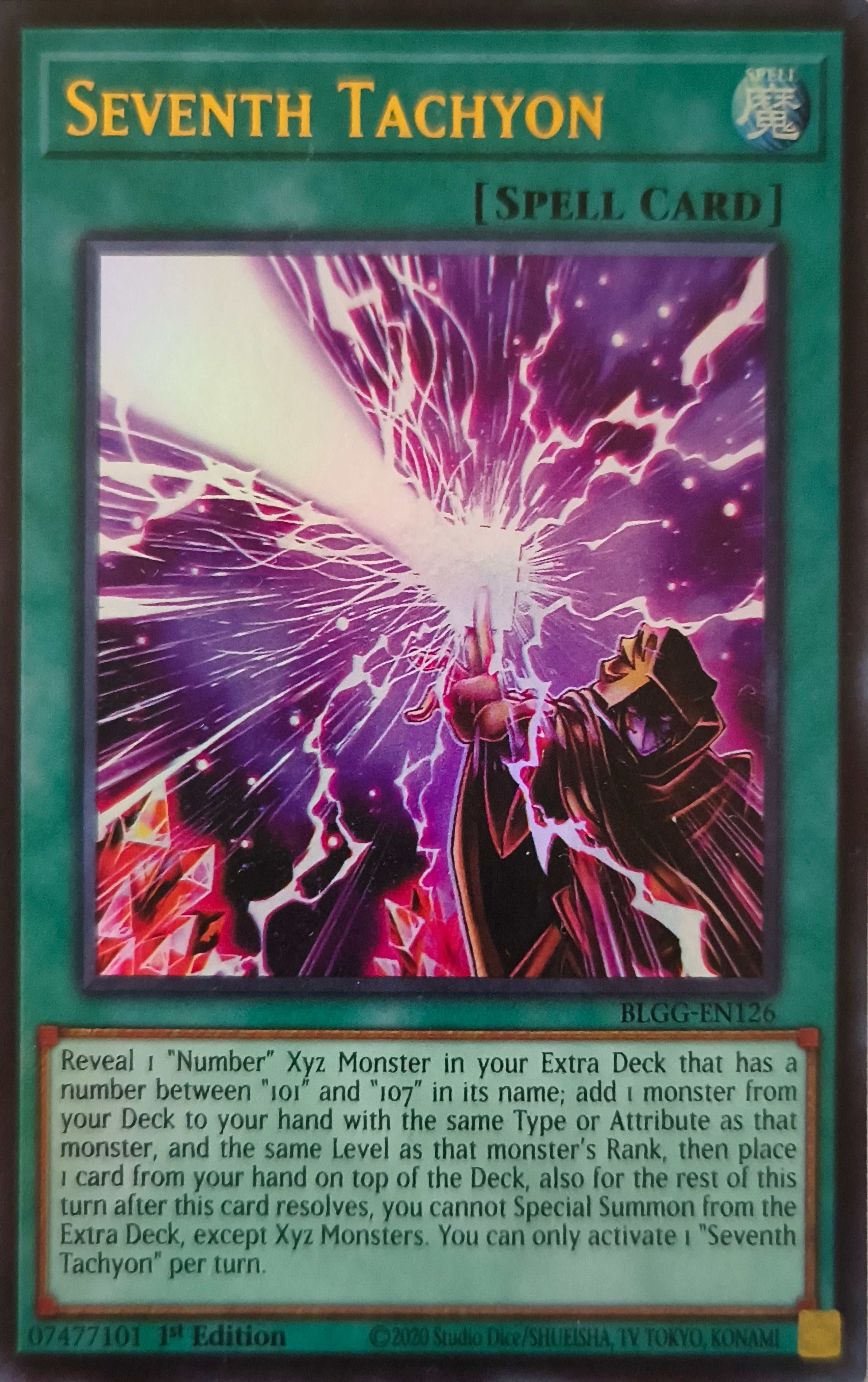 Yugioh! Seven Tachyon Blgg-en126 1st edition Ultra Rare