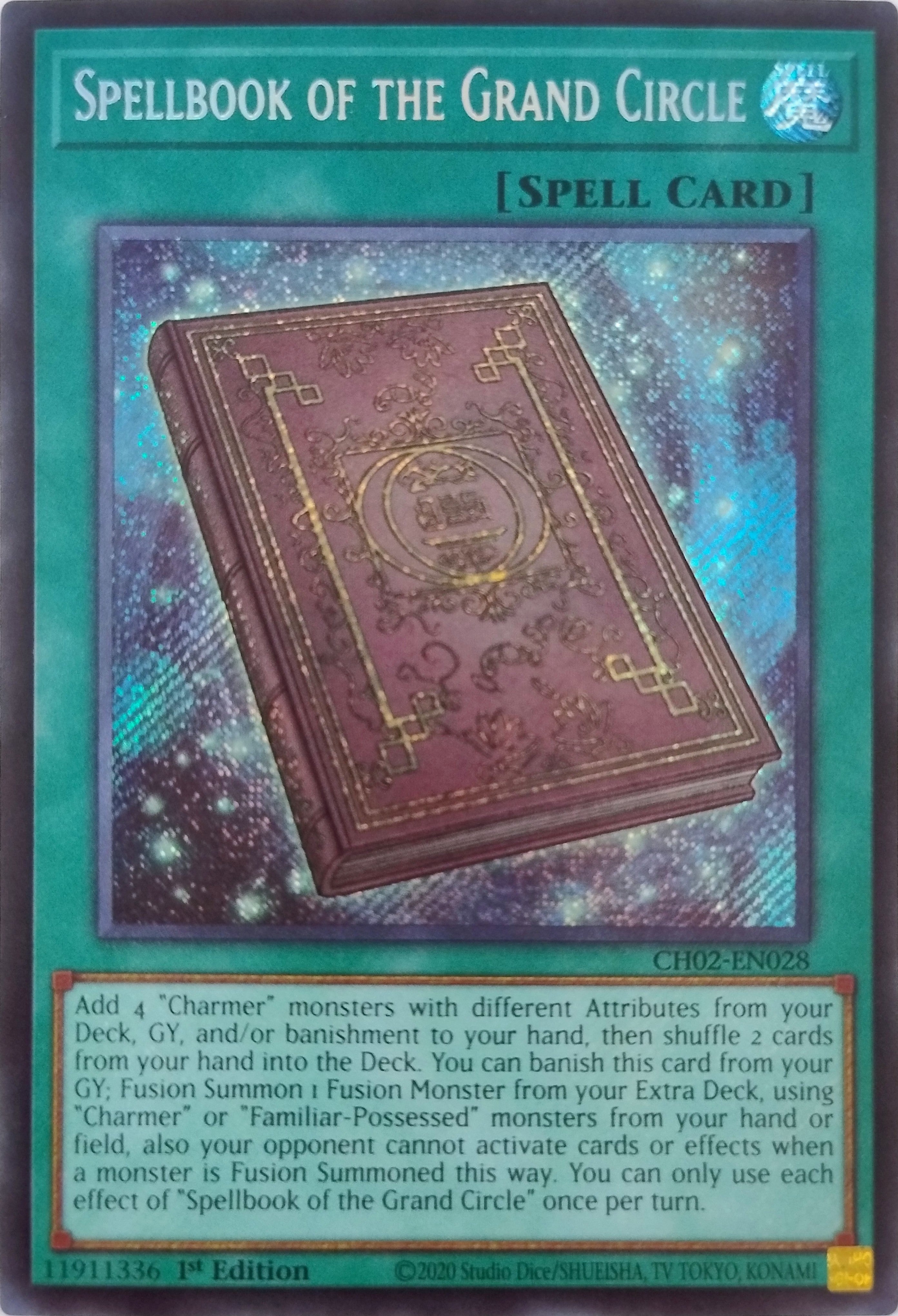 Yugioh! Spellbook Of The Grand Circle Ch02-en028 1st Edition Secret