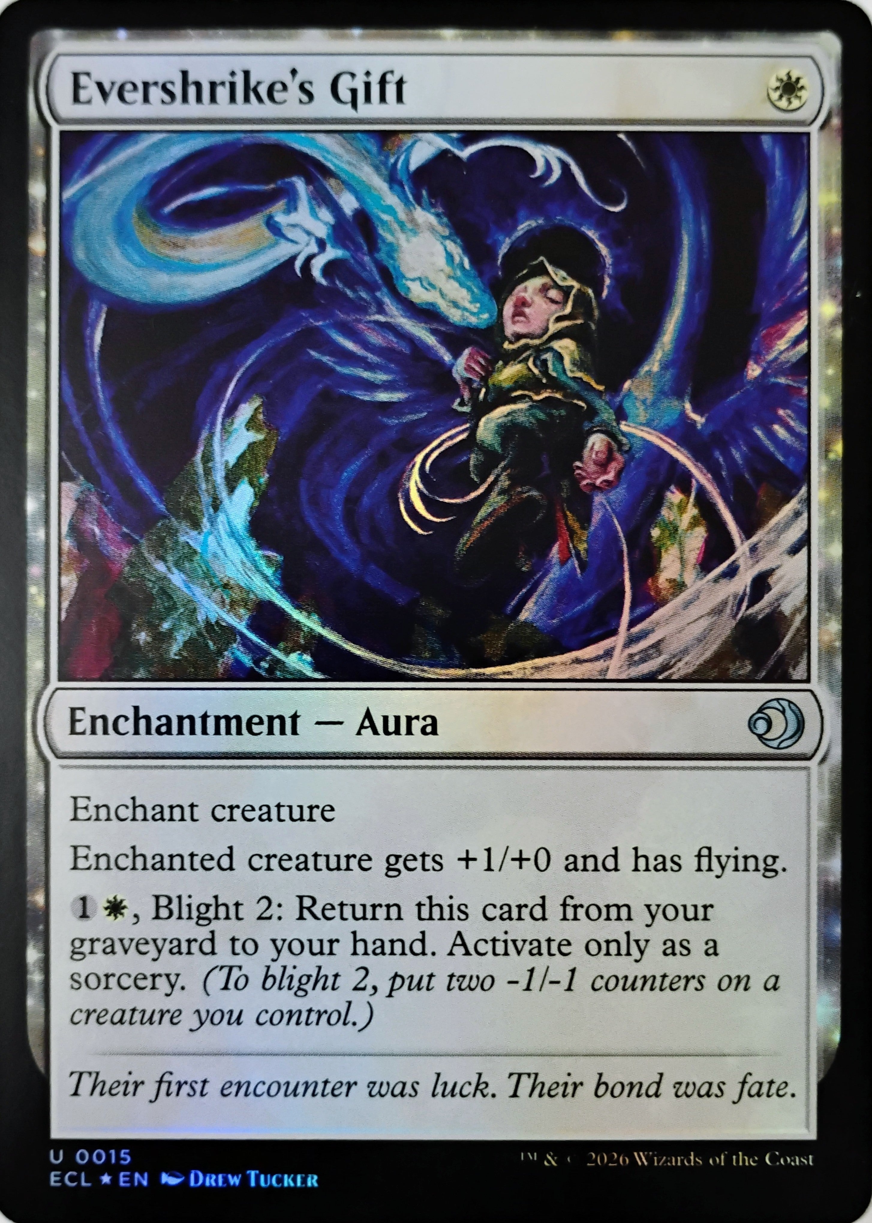 Magic tcg Evershrike's Gift 0015 Foil