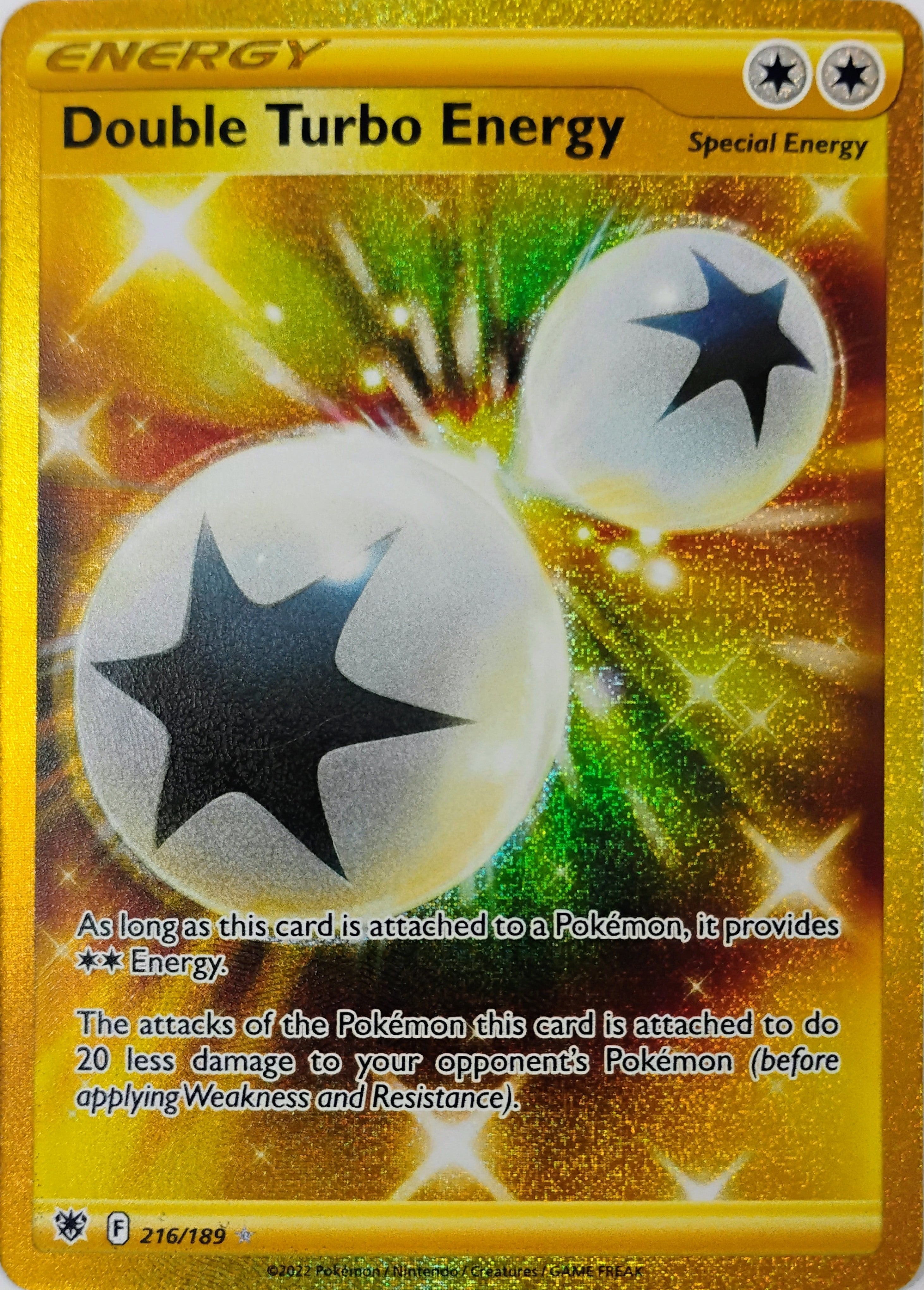 Pokémon tcg Double Turbo Energy 216/189 Secret