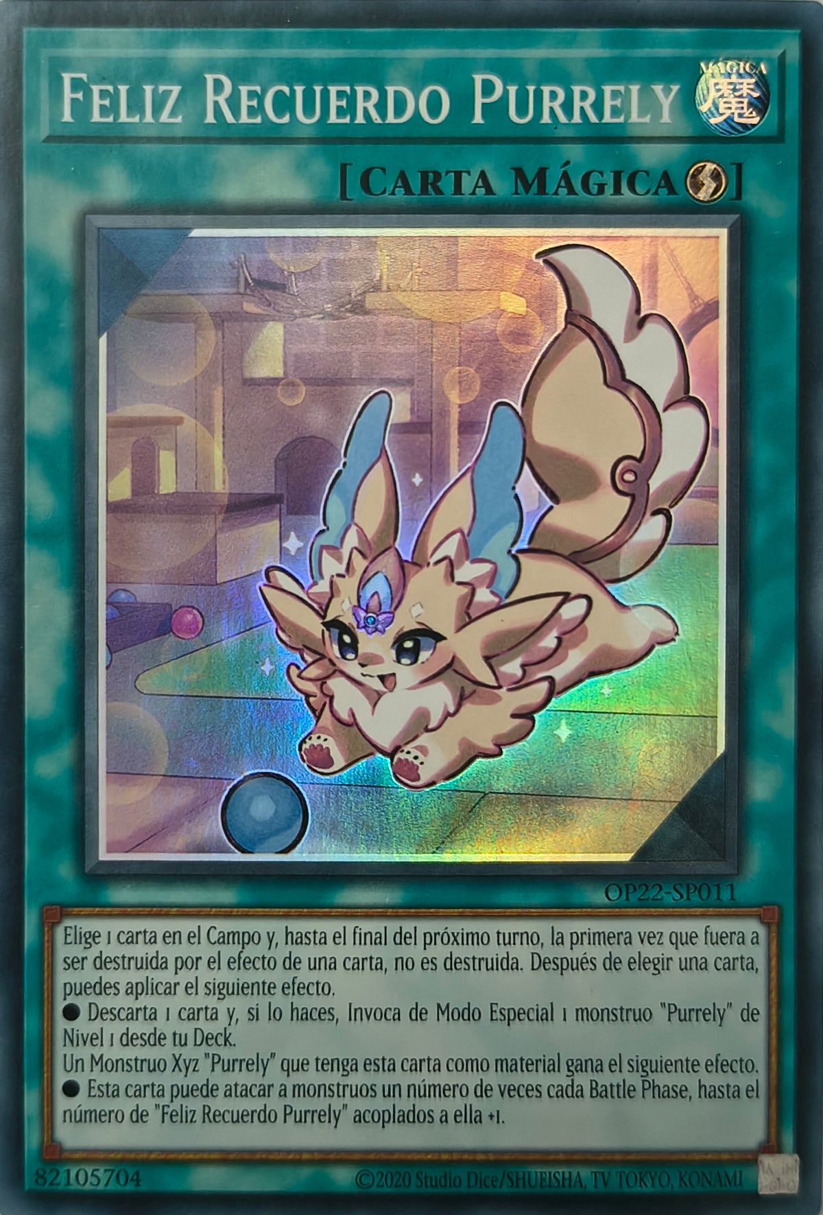 Yugioh! Feliz Recuerdo Purrely Op22-sp011 Super Rare