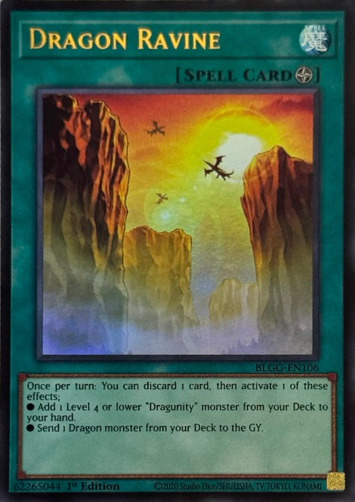 Yugioh! Dragón Ravine BLGG-EN106 1st Edition Ultra