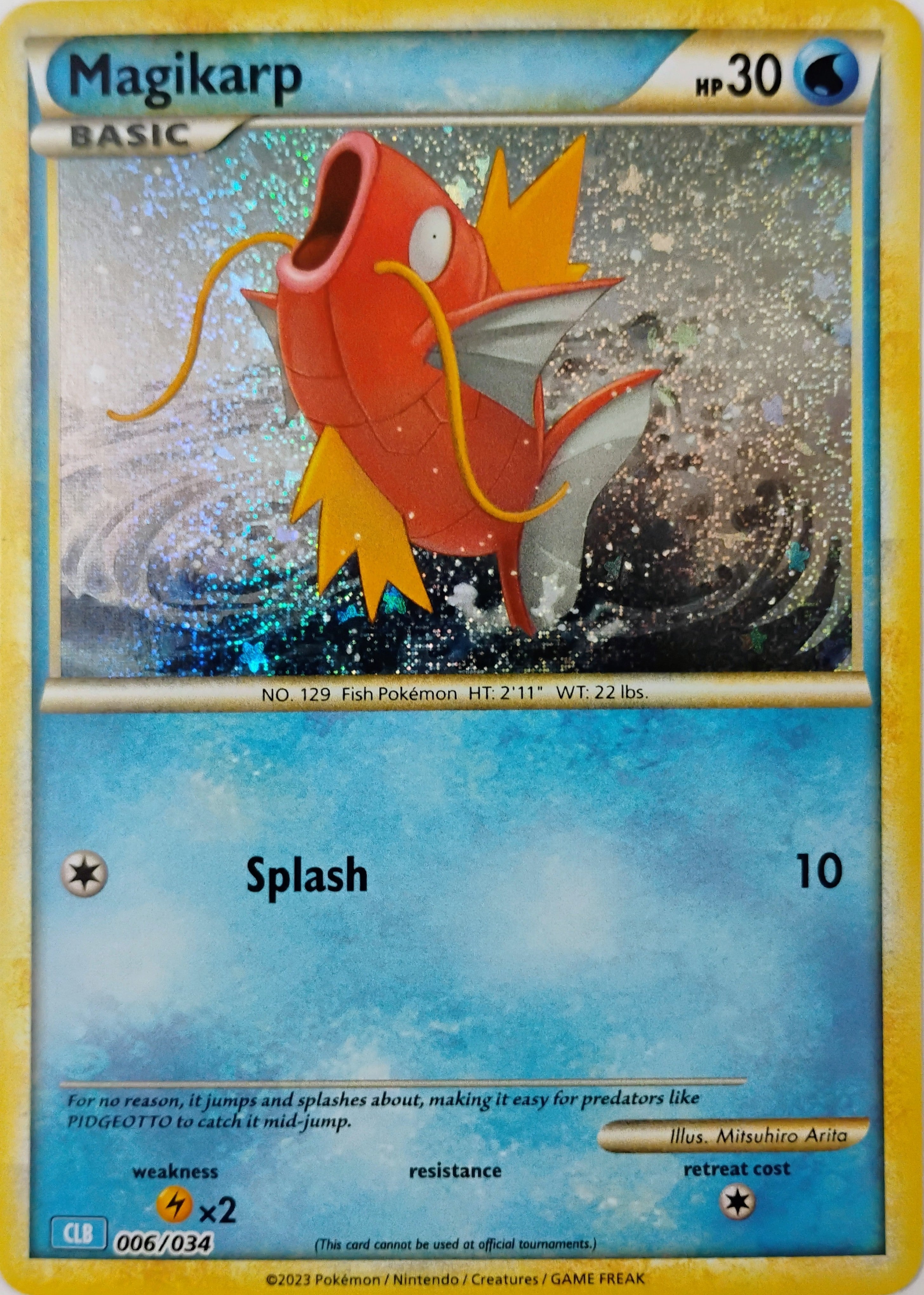 Pokémon tcg Magikarp 006/034 Holo (Clb)