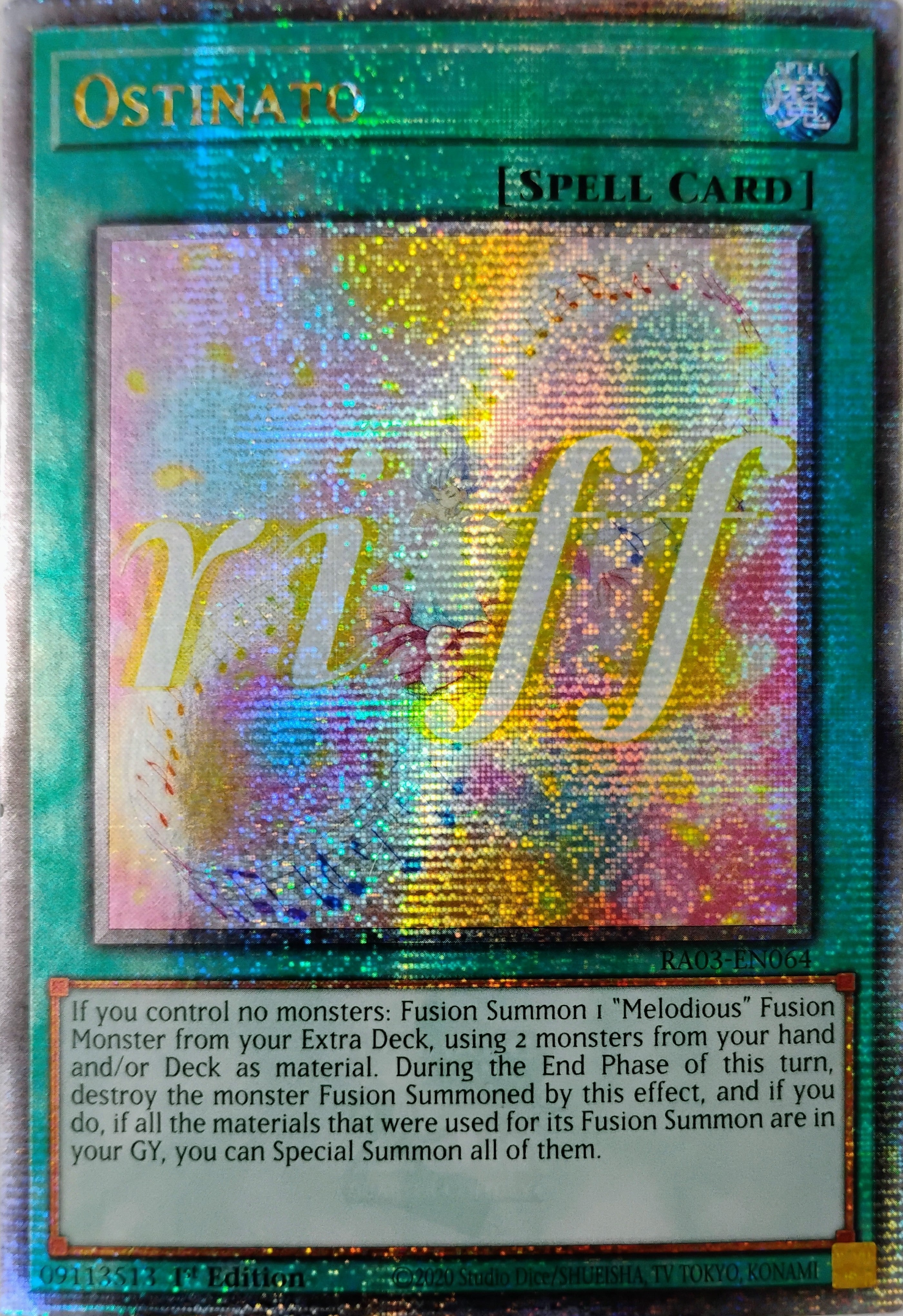 Yugioh! Ostinato Ra03-en064 Quarter Century