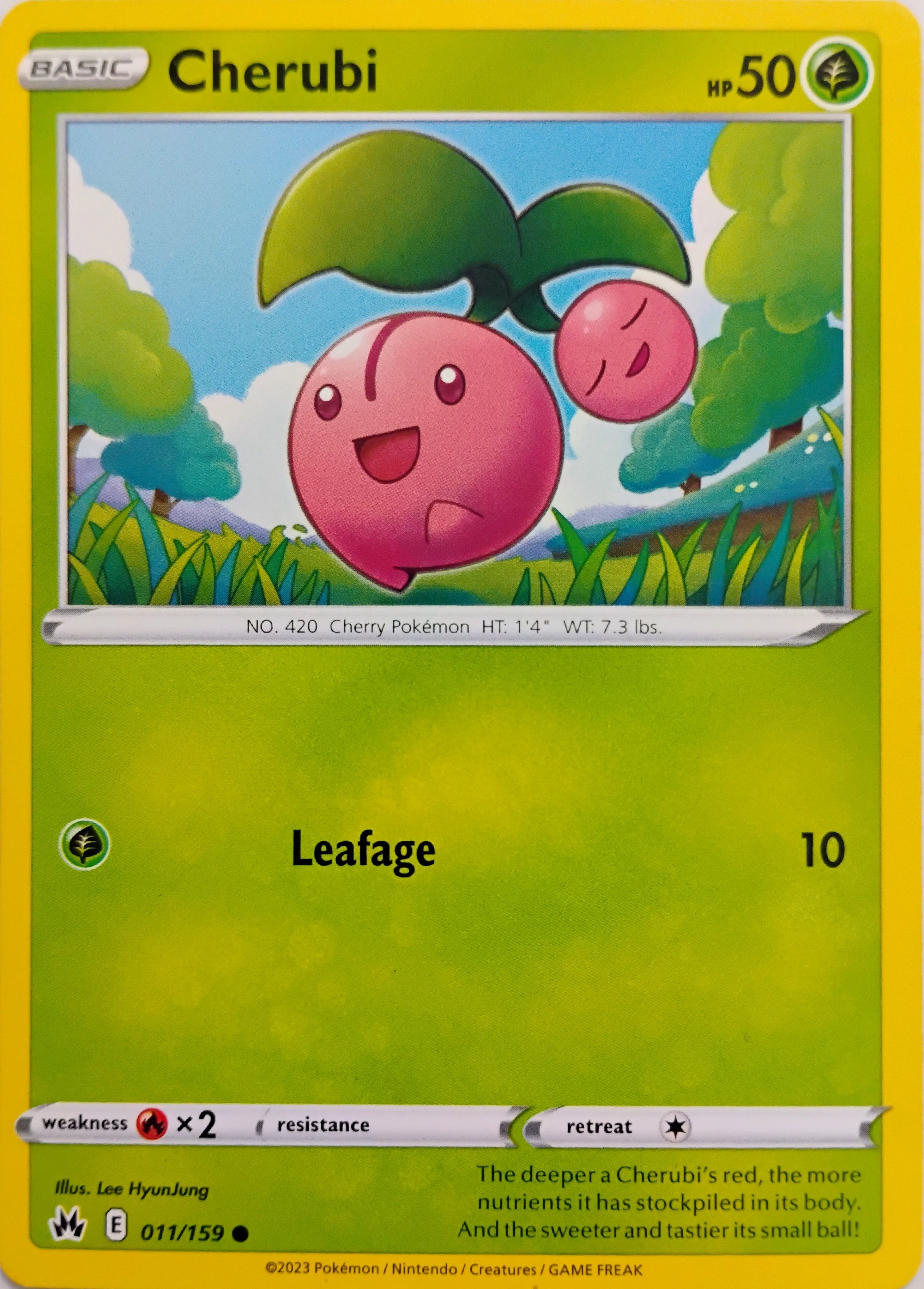 Pokémon tcg Cherubi 011/159