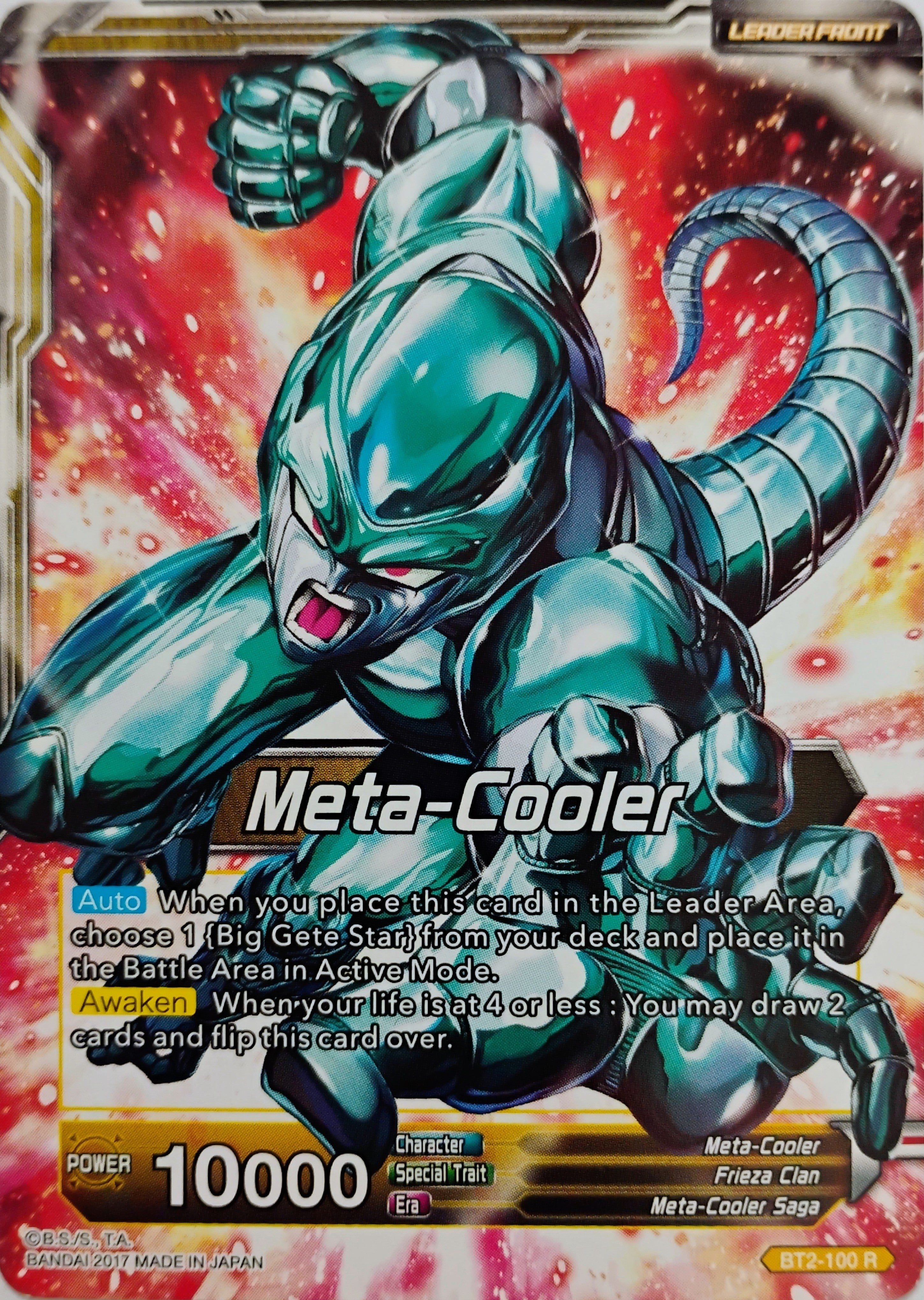 Dragon ball Tcg Meta-cooler // Nucleus Of Evil Meta-Cooler Core Bt2-100