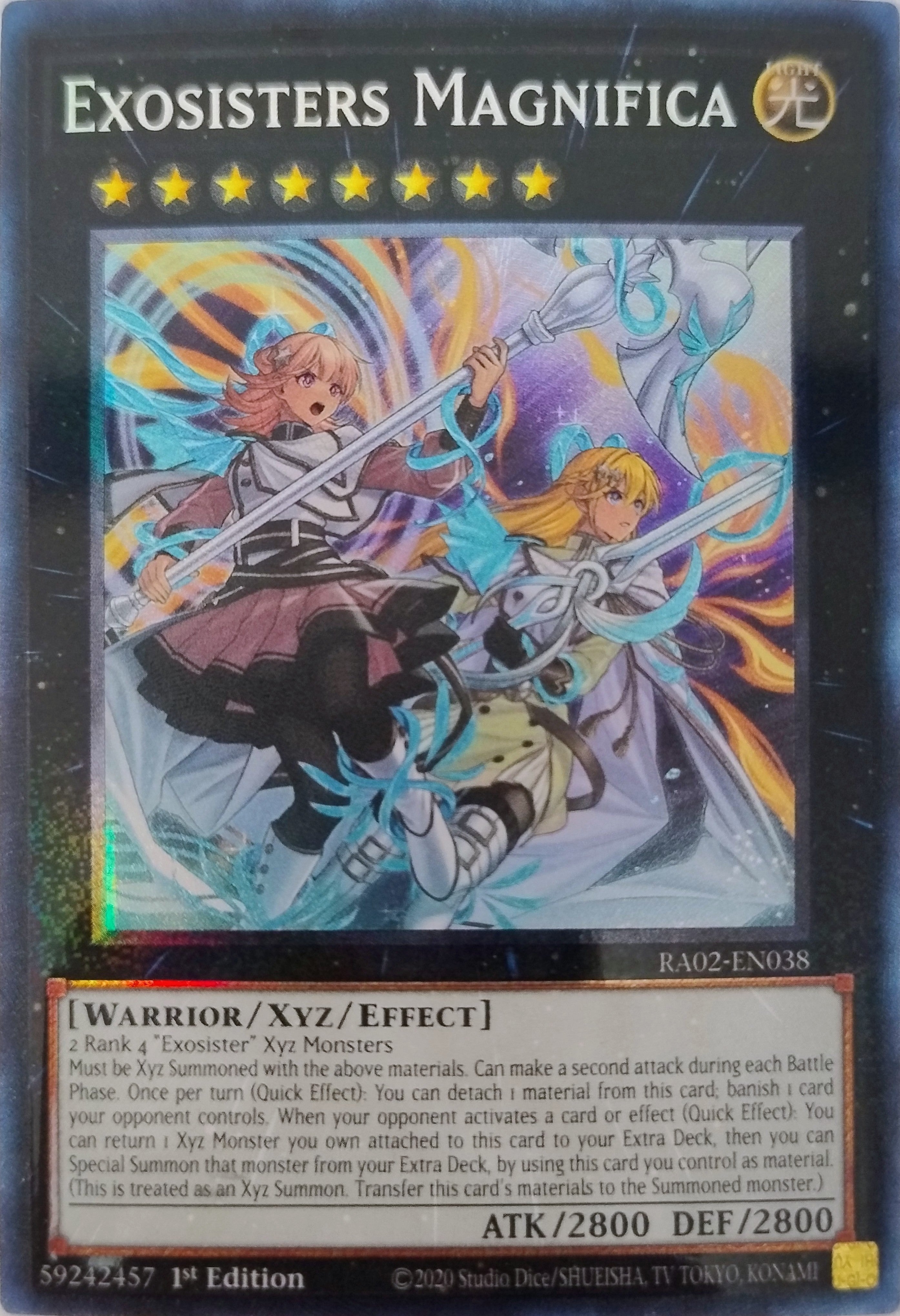 Yugioh! Exosister Magnifica Ra02-en038 1st Edition Collector