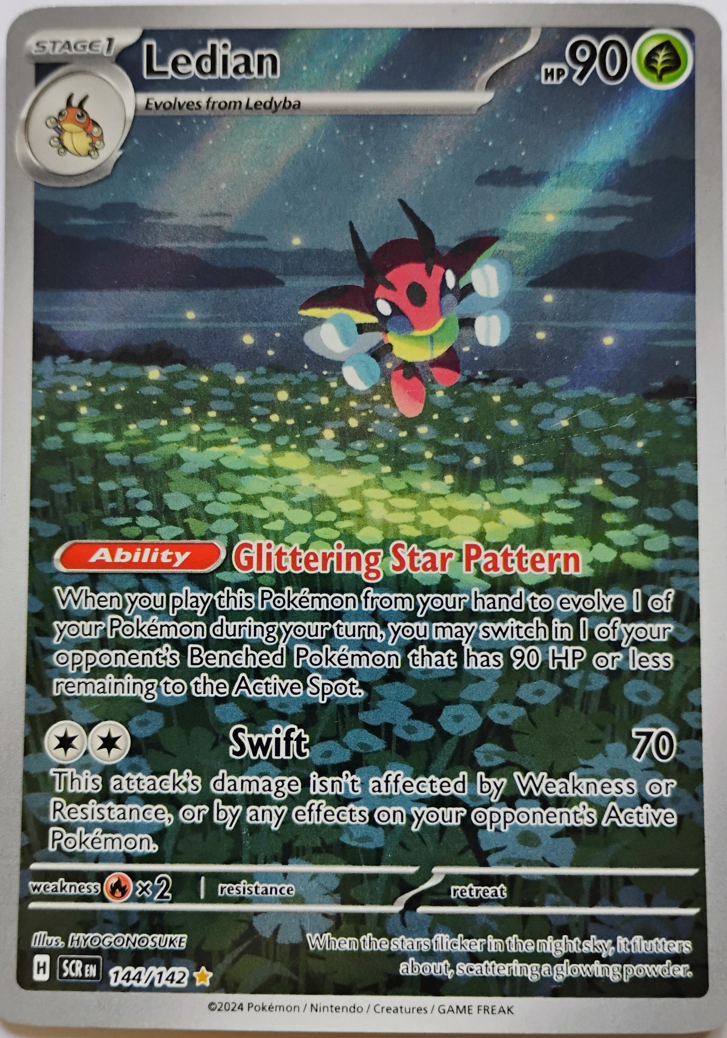 Pokémon tcg Ledian 144/142