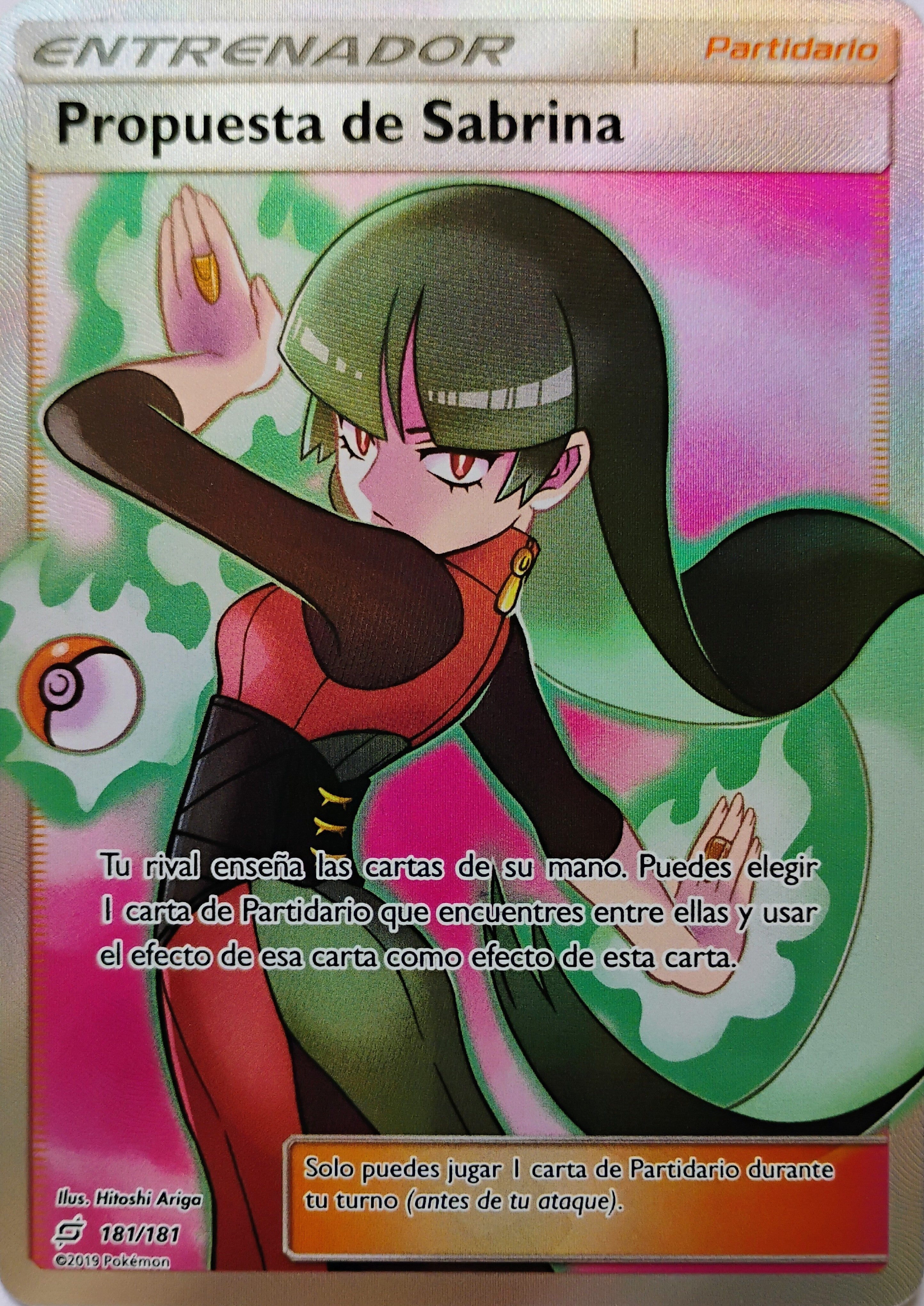 Pokémon tcg Propuesta de Sabrina 181/181