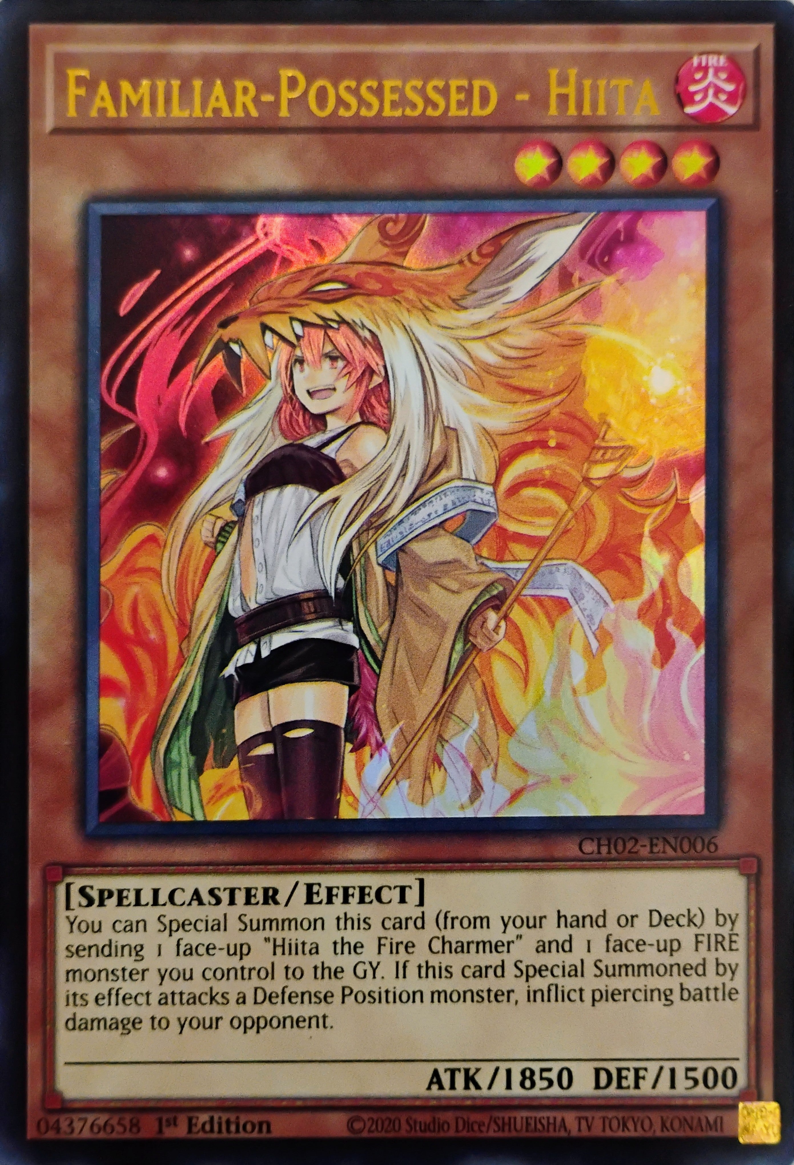 Yugioh! Familiar - Possessed - Hita Ch02-en006 1st edition Ultra Rare