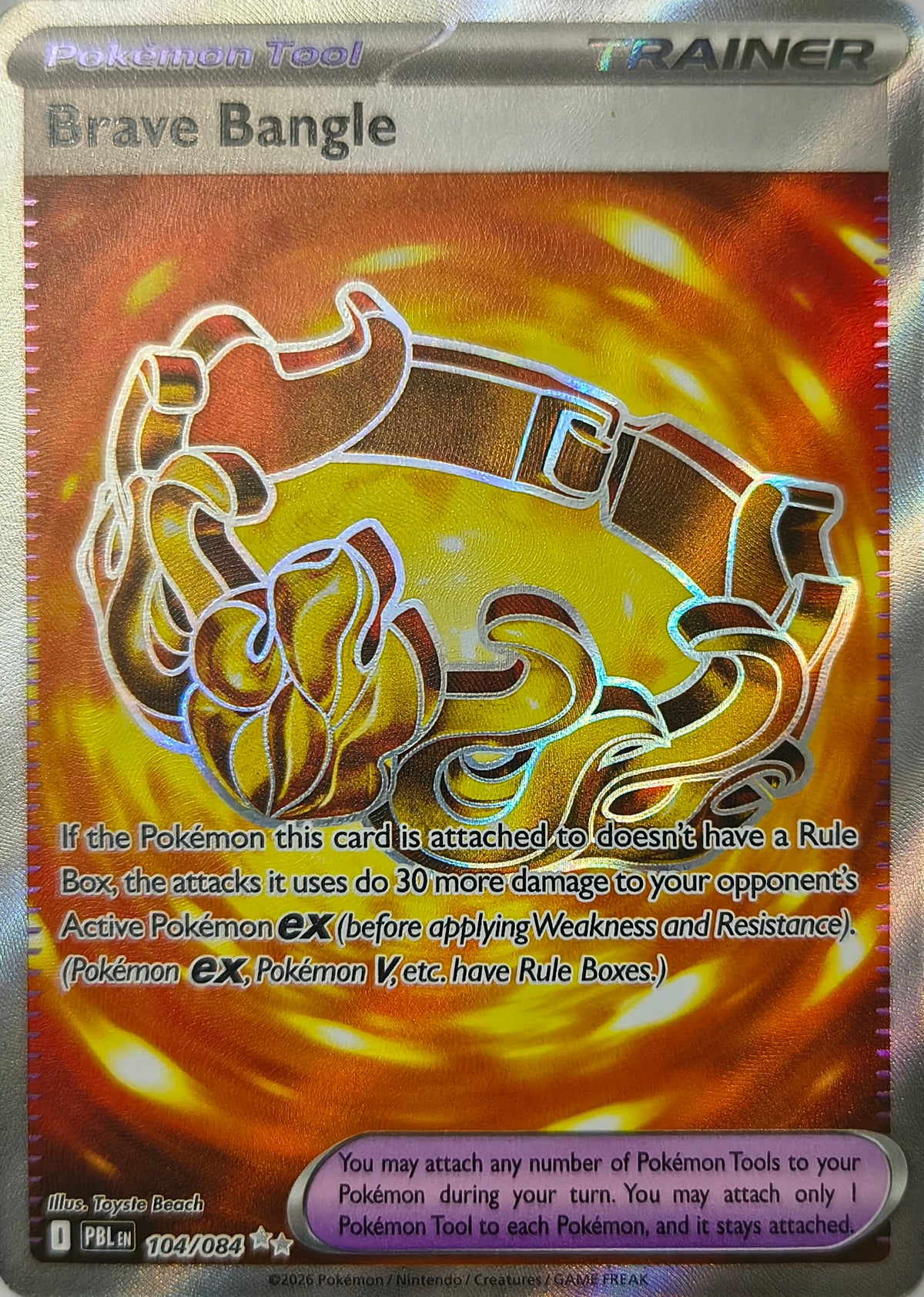 Pokémon tcg Brave Bangle 104/084 Full Art