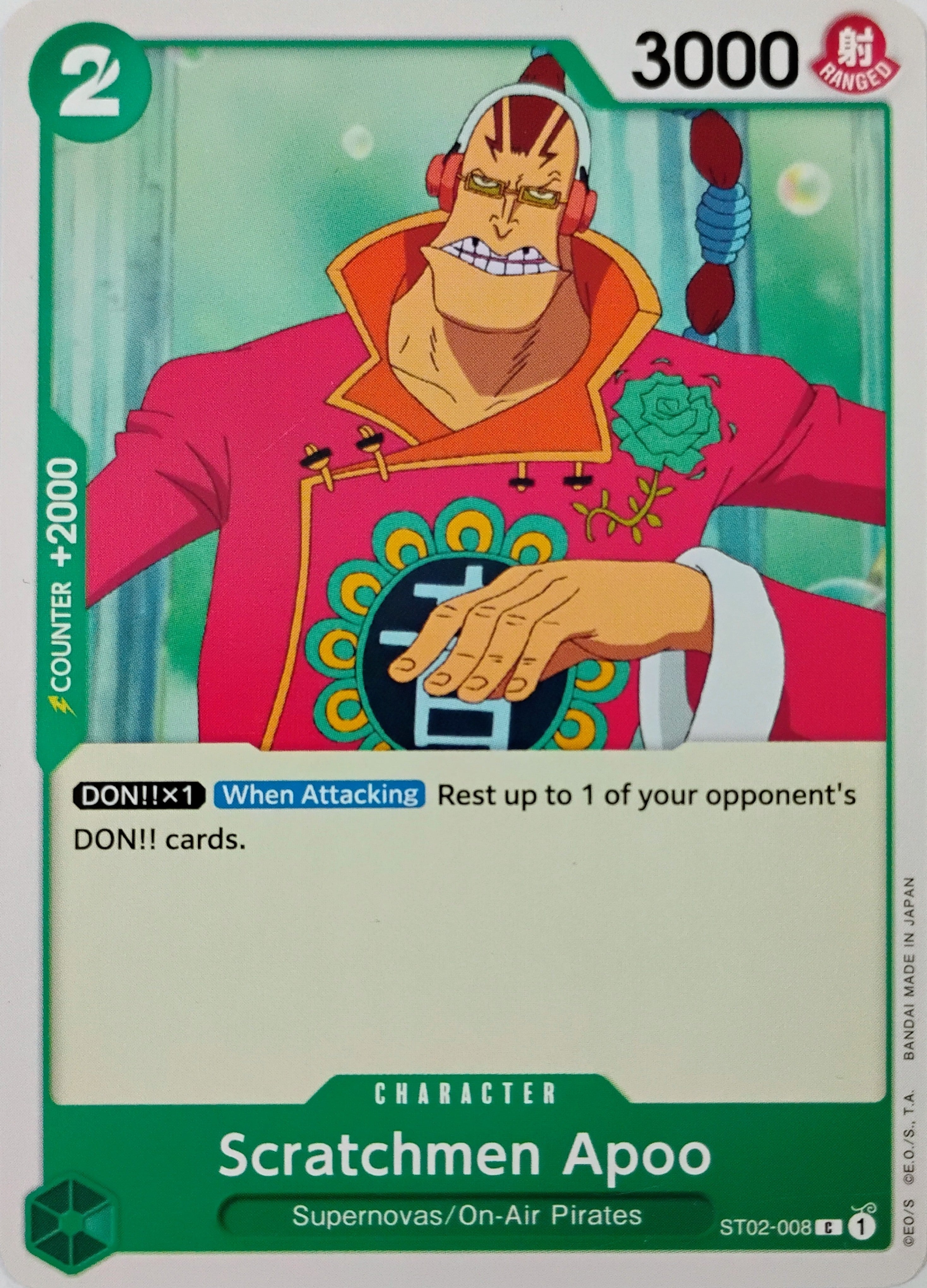 One piece Scratchmen Apoo St02-008