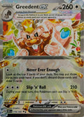 Pokémon tcg Greedent Ex 179/197