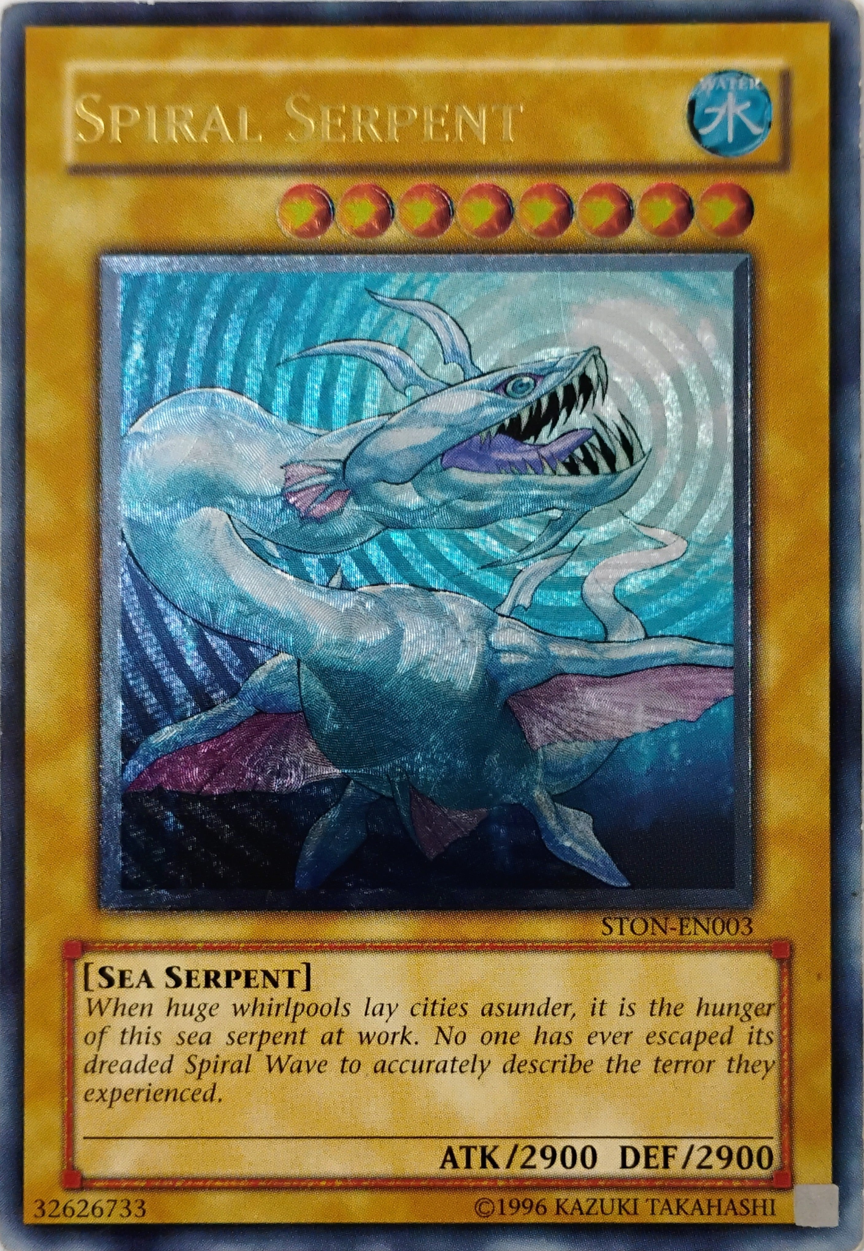 Yugioh! Spiral Serpent Ston-en003 Ultimate